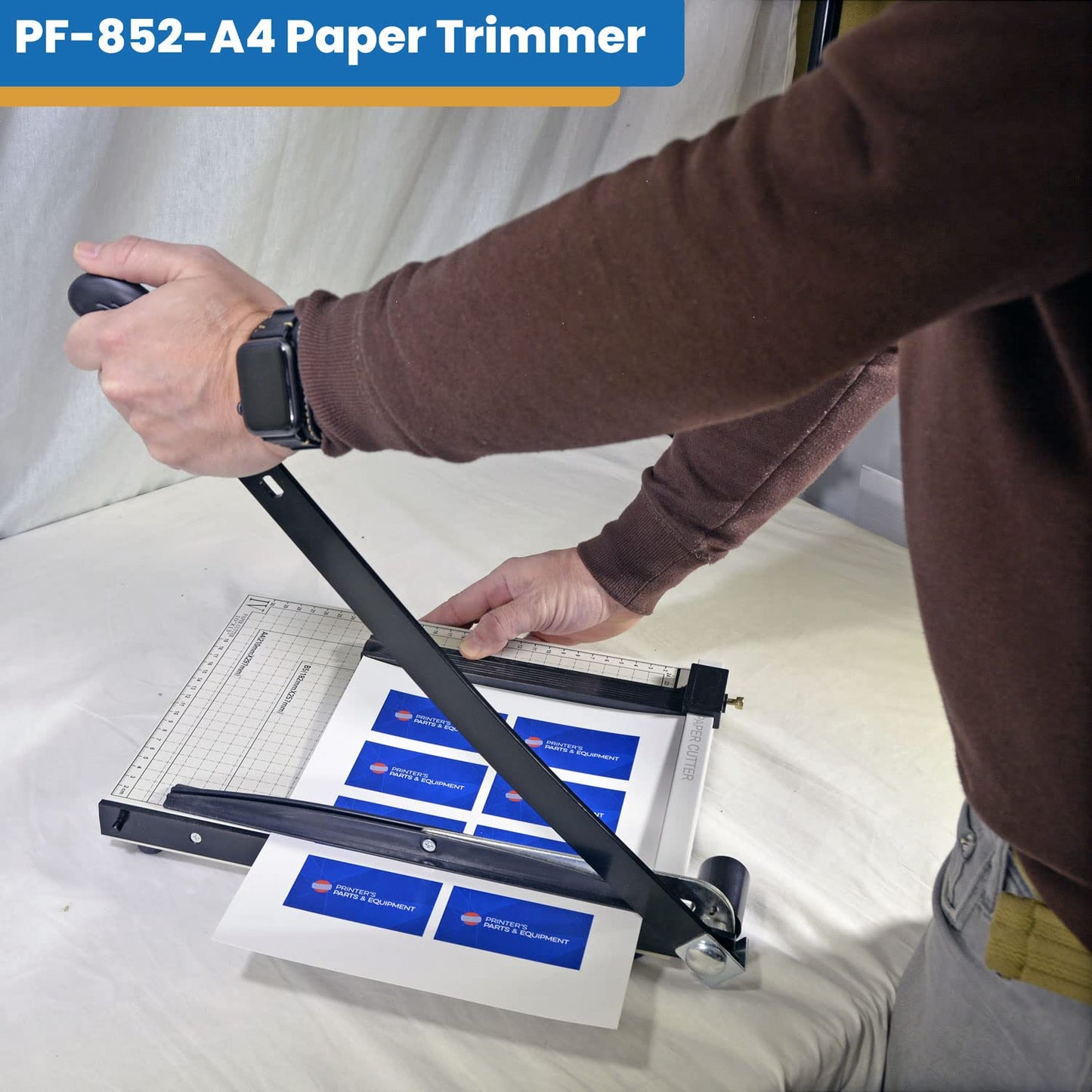 PrintFinish Paper Trimmer 10 to 12 Sheet Capacity, Good for Office, School or Business, Max Cutting Size (12.5) (12.5 x 9.8)… (12.5)