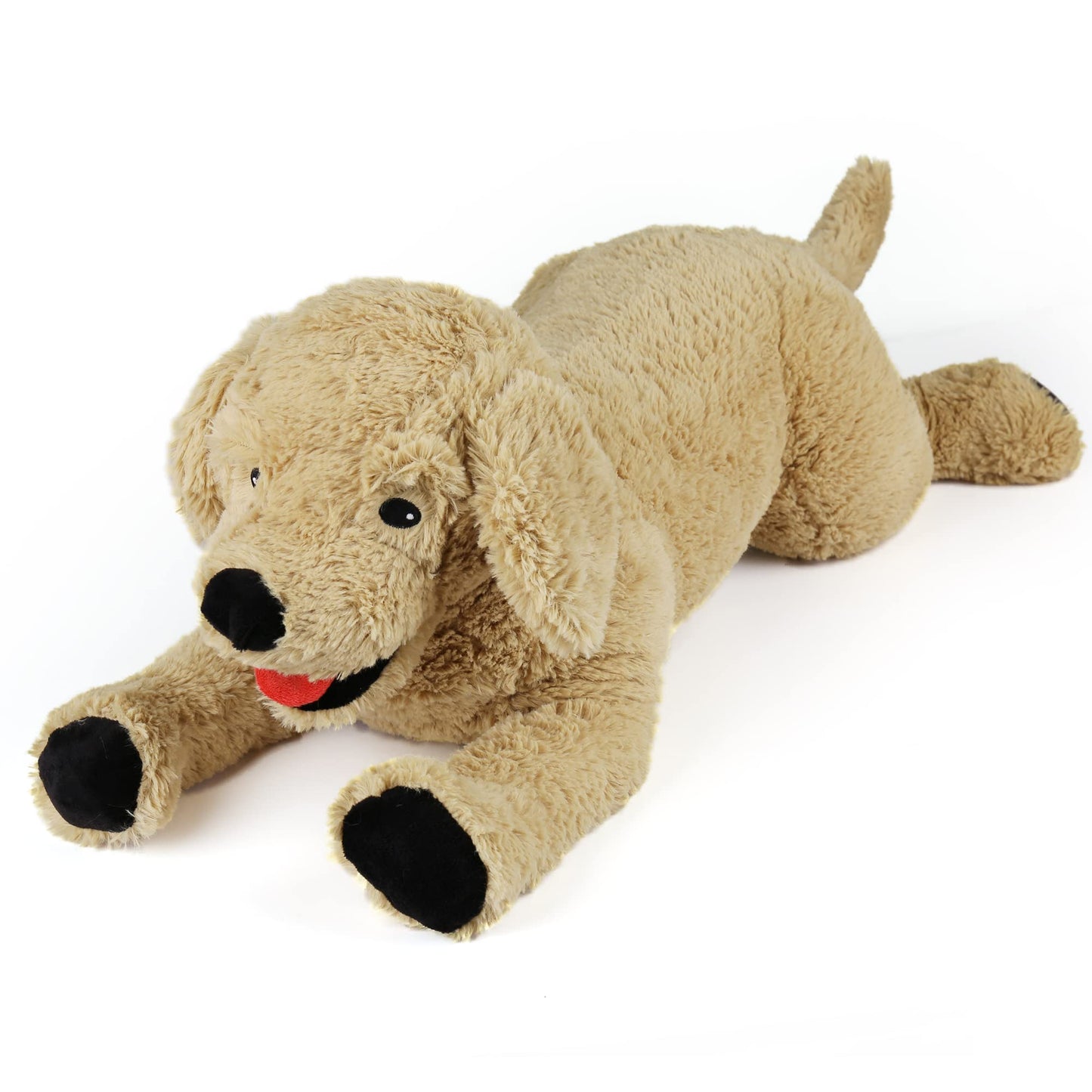 LotFancy 27'' Cuddly Golden Retriever Stuffed Animal, Large Plush Dog Toy, Gifts for Kids, Pets on Birthday Party Favors Thanksgiving Xmas, Beige