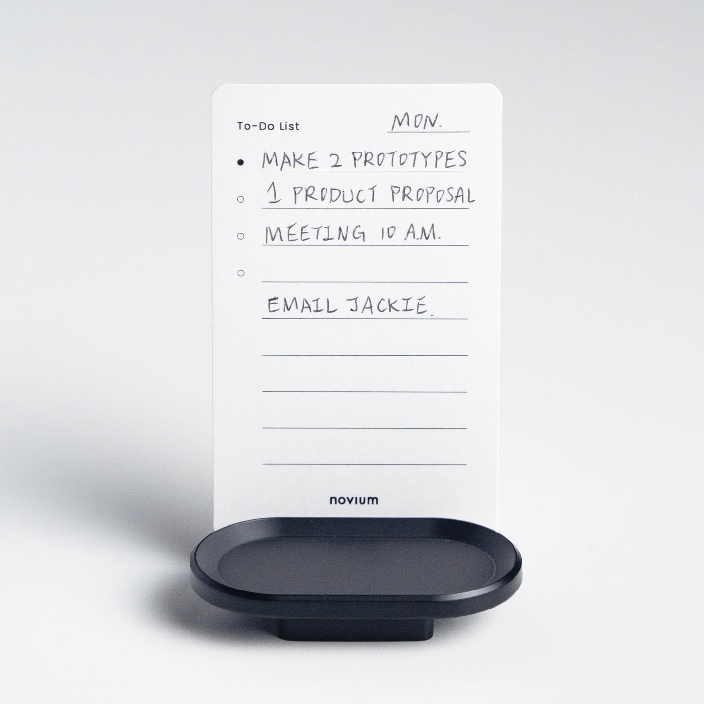novium Zinc Alloy Card Holder, Focus Card, Memo, Productivity Cards, Desk Accessories, Christmas Gifts for Men & Women