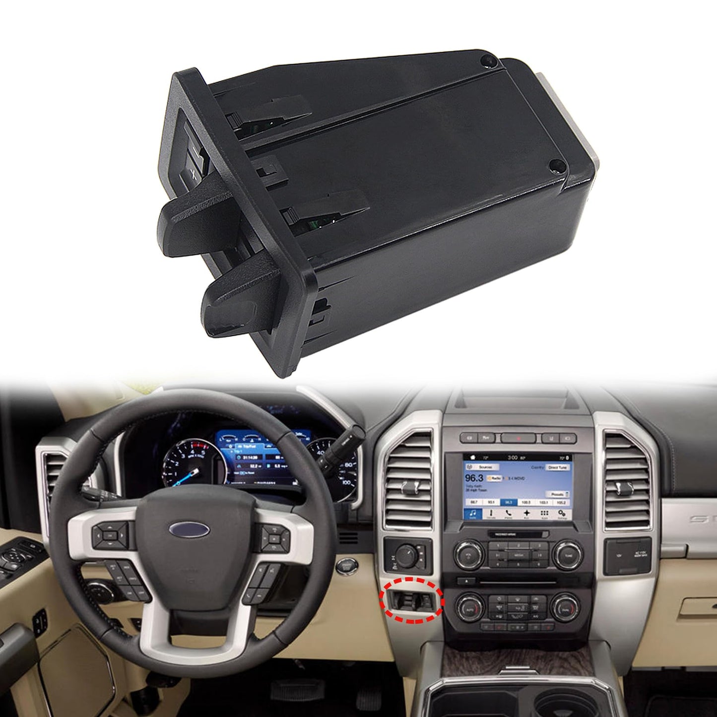 Trailer Brake Control Module Compatible with Ford F150 2015-2020, Ford Expedition 2018-2021 in-Dash Trailer Brake Controller Module Replaces JL3Z2C006AA