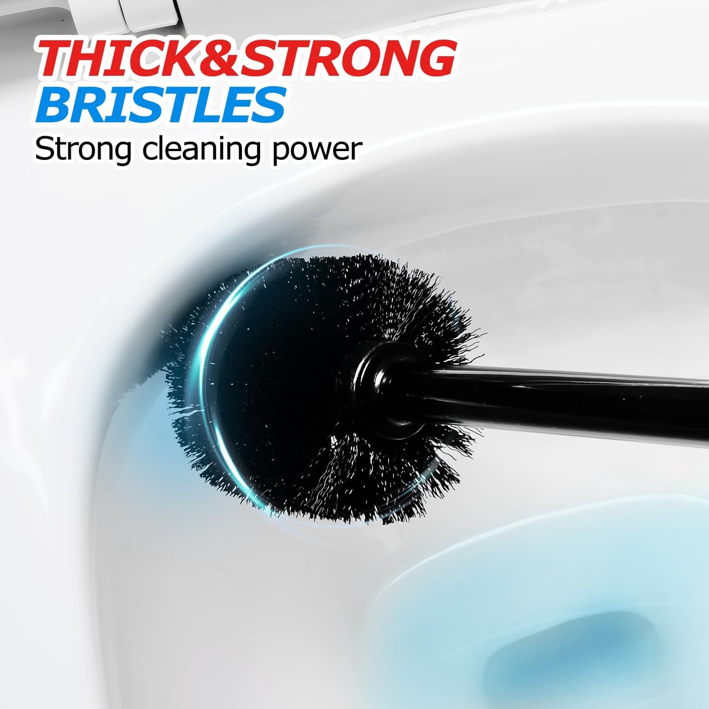 FORASTO 2Pack 2 in 1 Toilet Brush and Plunger Set, Extended Handle Plunger,Toilet Bowl Brush Plunger Set,Bathroom Cleaning Tools,Toilet Brush Plungers Combo,Cleaning Brush