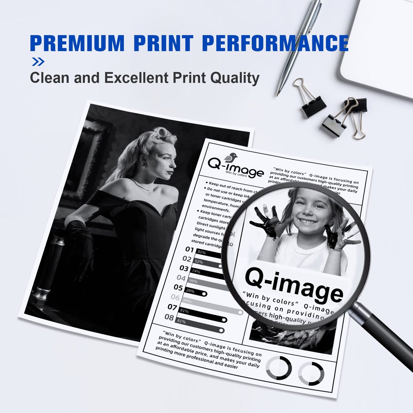 [with chip] 58A CF258A Compatible Toner Cartridges Replacement for HP CF258A 58A 58X CF258X Work with HP Laserjet Pro MFP M428fdw M428fdn M428dw M404 M428 M404n M404dn M404dw Printers(2-Black)