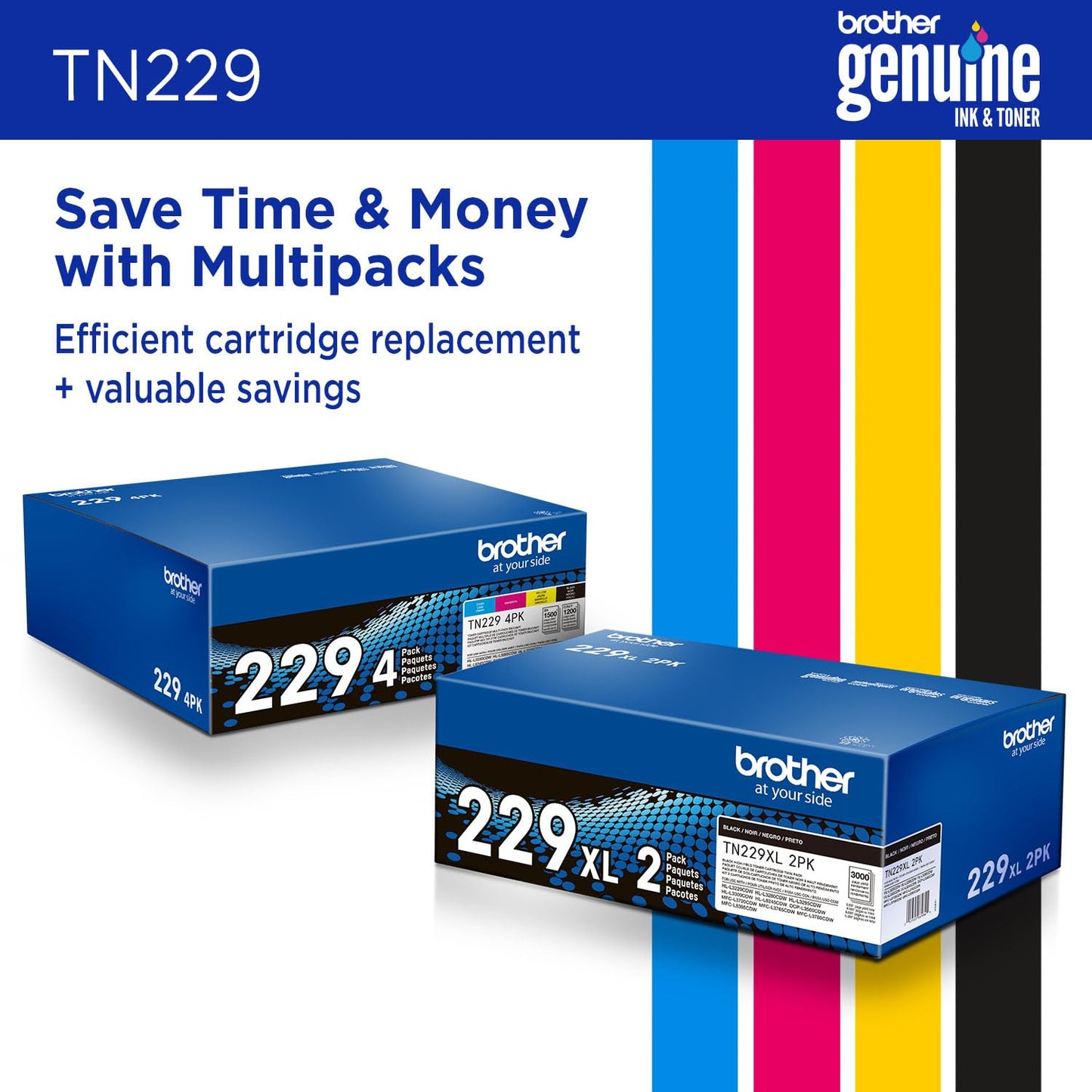 Brother TN229BK Standard Yield Black Toner Cartridge