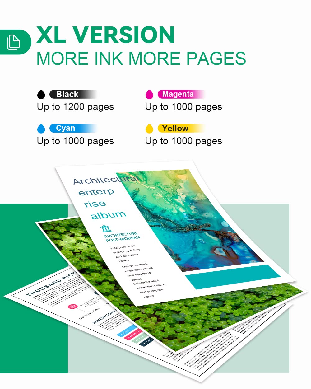 910XL Ink Cartridges Combo Pack [ Latest CHIP ] 8022 Ink Compatible Replacement for HP 910XL 910 XL Use with HP Officejet Pro 8010 Ink, Pro 8020 8025 8030 Printer (Black and Color, 4 Pack)