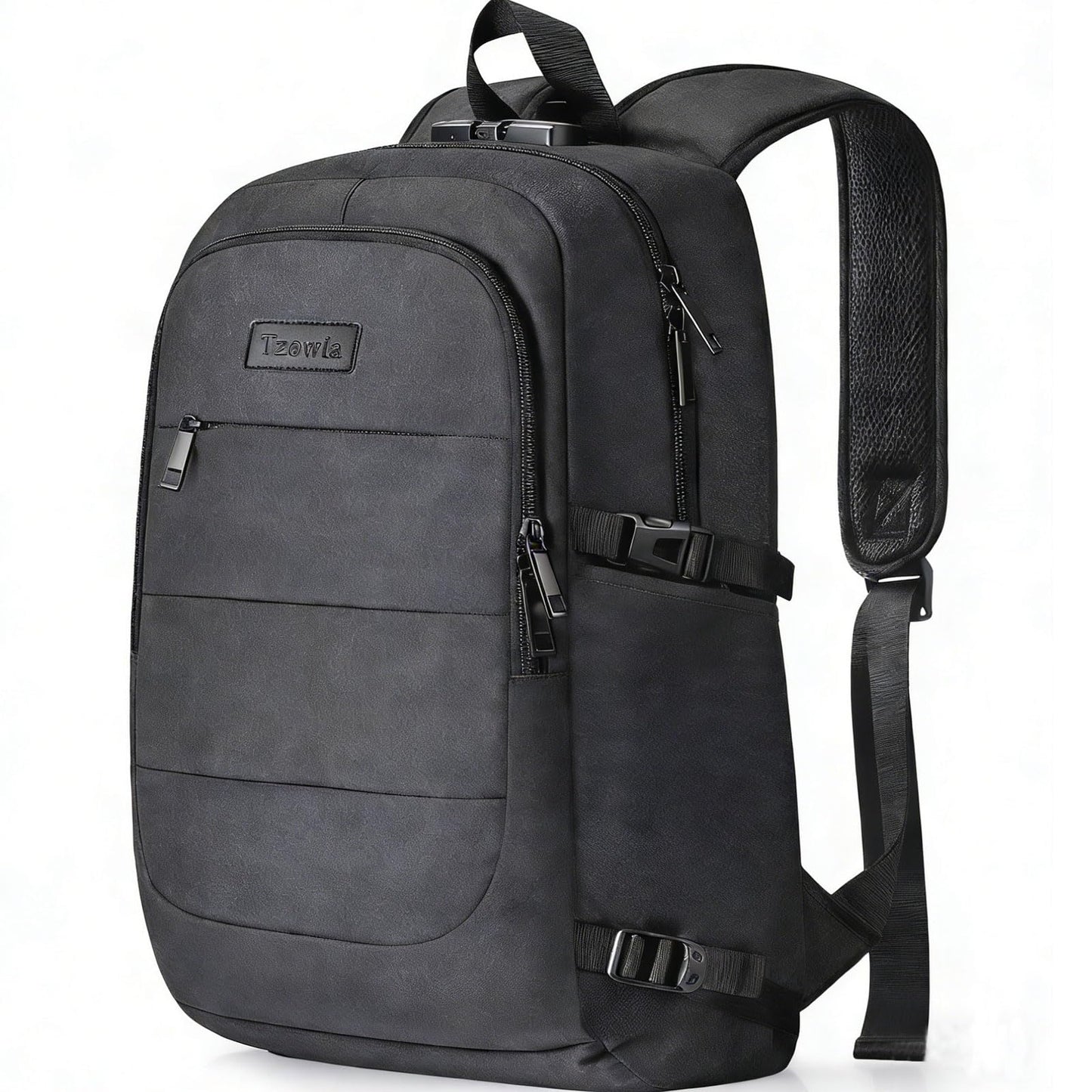 Tzowla Travel Laptop Backpack Water Resistant Anti-Theft Bag with USB Charging Port and Lock 17.3 Inch Computer Business Backpacks for Women Men College School Student Gift,Bookbag Casual Daypack