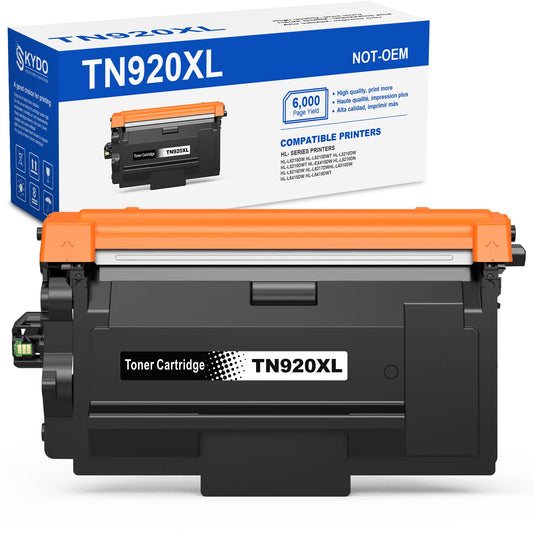 (with Chip) TN920XL Toner Cartridge Compatible Replacement for TN920XL TN 920 TN-920XL TN920UXXL Work with HL-L6210DW HL-L6210DWT HL-L6310DW HL-L5210DW HL-L5210DWT HL-L5210DN Printer Toner (1 Black)