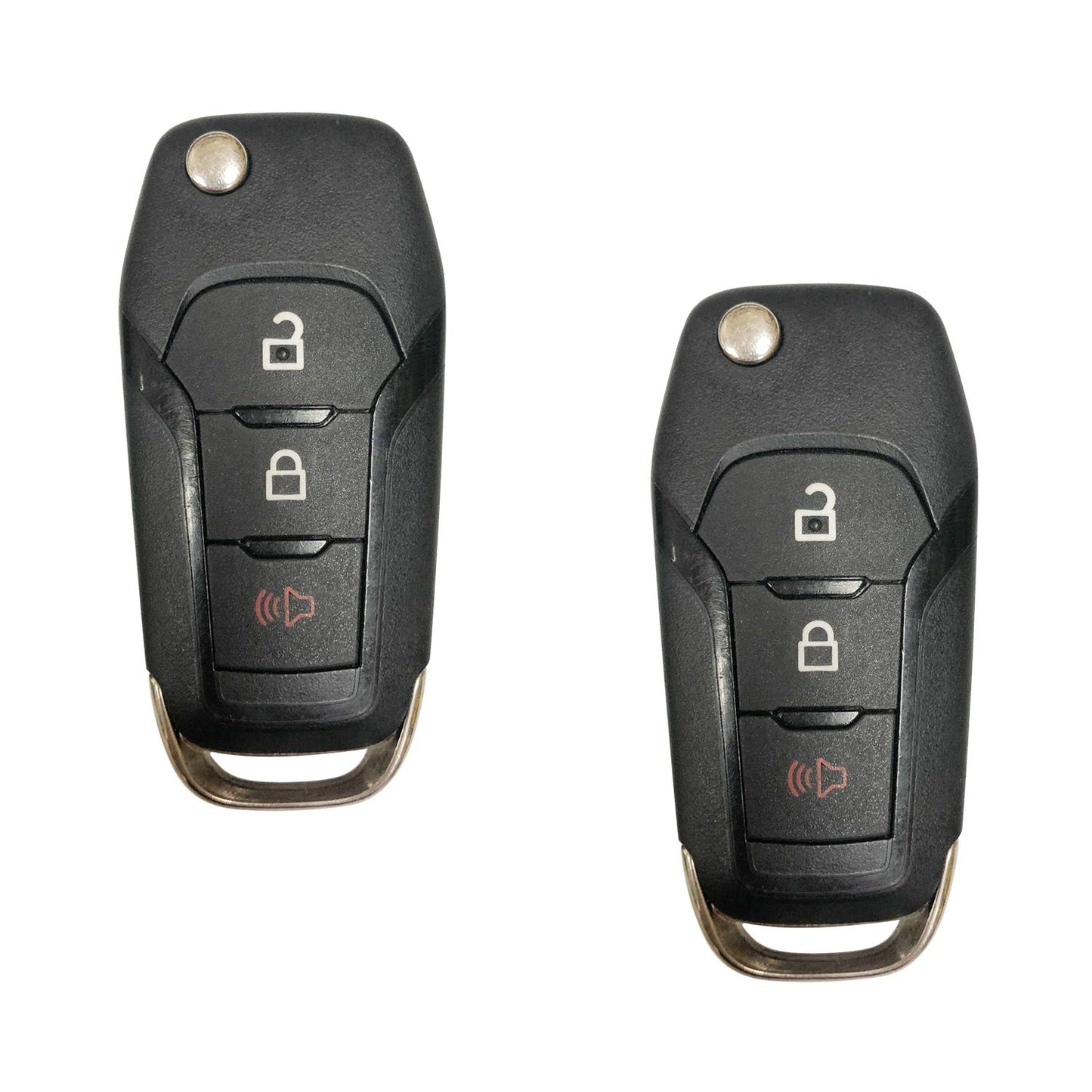 Replacement for 2015 - 2019 Ford F-150 F-250 350 Keyless Remote Flip Key Fob 164-R8130 N5F-A08TAA;by AUTO KEY MAX (Pair)