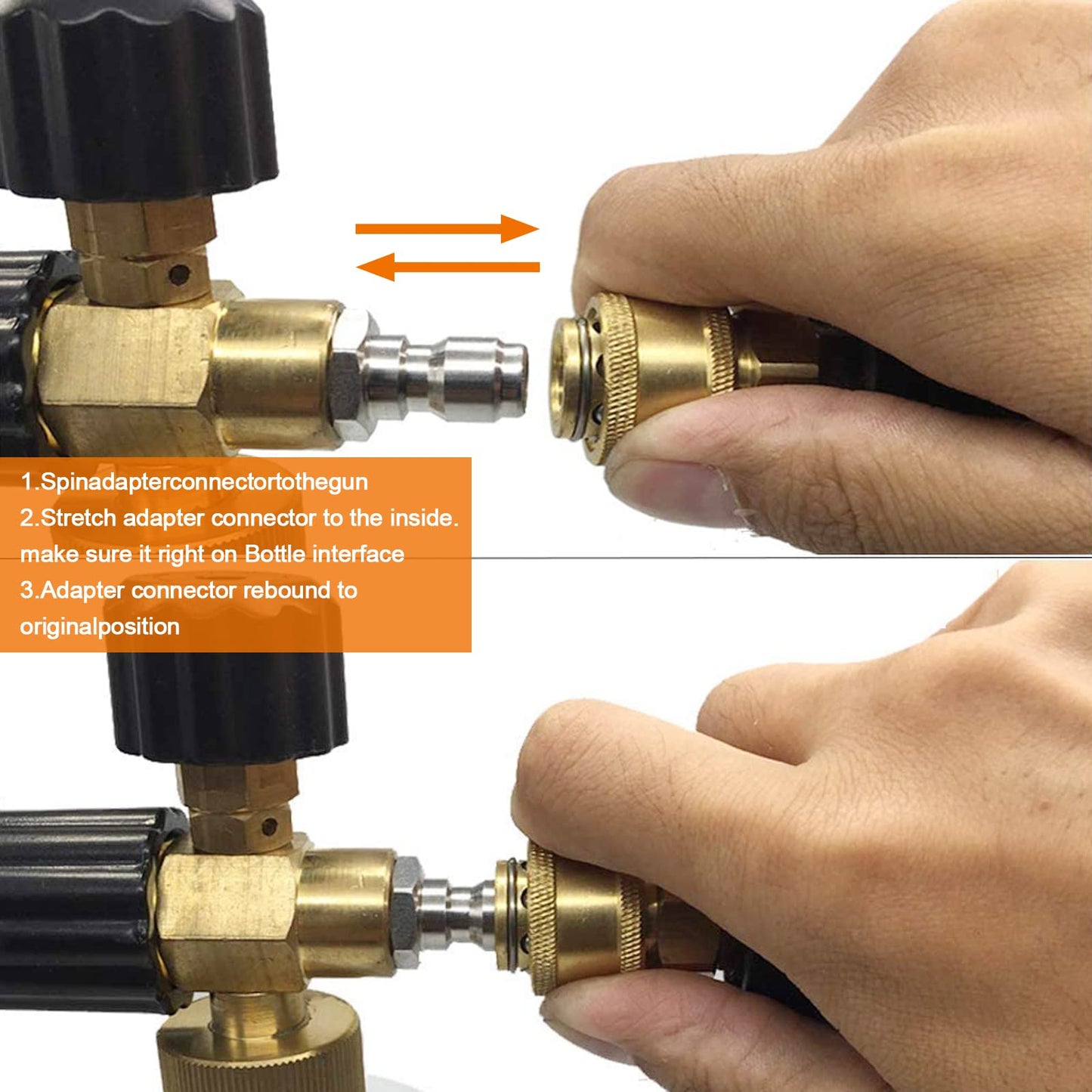 4 Pairs NPT 1/4 Inch Pressure Washer Quick Connect Couplers - Male Female Connector Fittings Adapters, External Thread