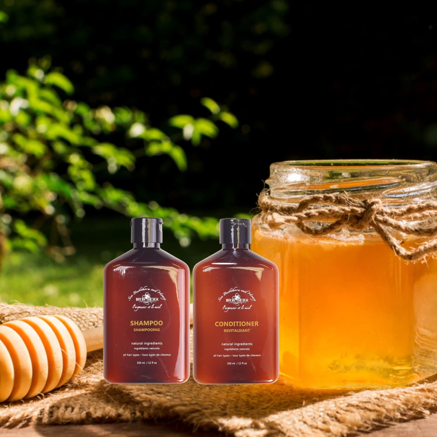 Bee By The Sea Color Safe Organic Sea Buckthorn and Honey Shampoo and Conditioner (Shampoo and Conditioner)