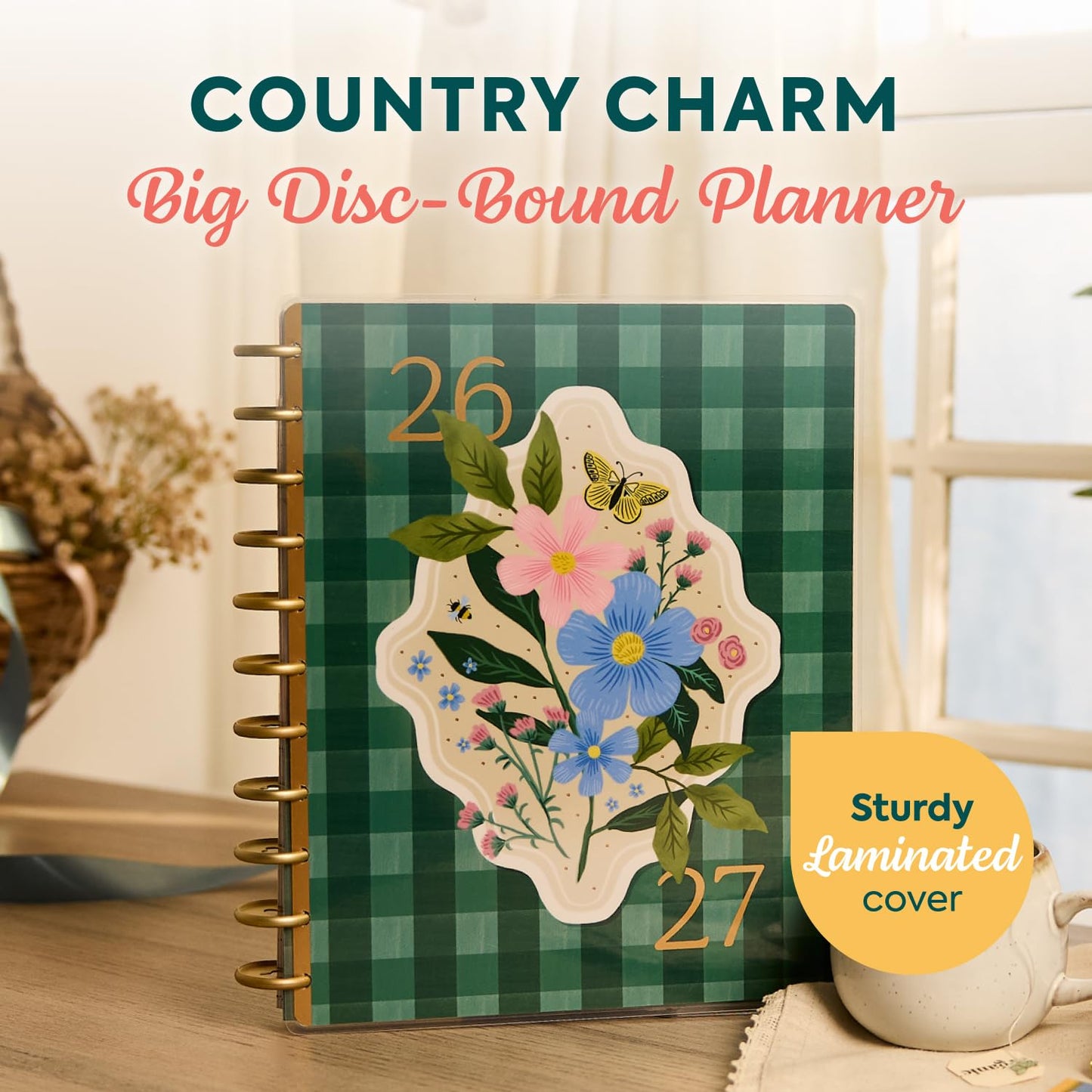 The Happy Planner Country Charm Big 18 Month Disc Bound Dated Planner
