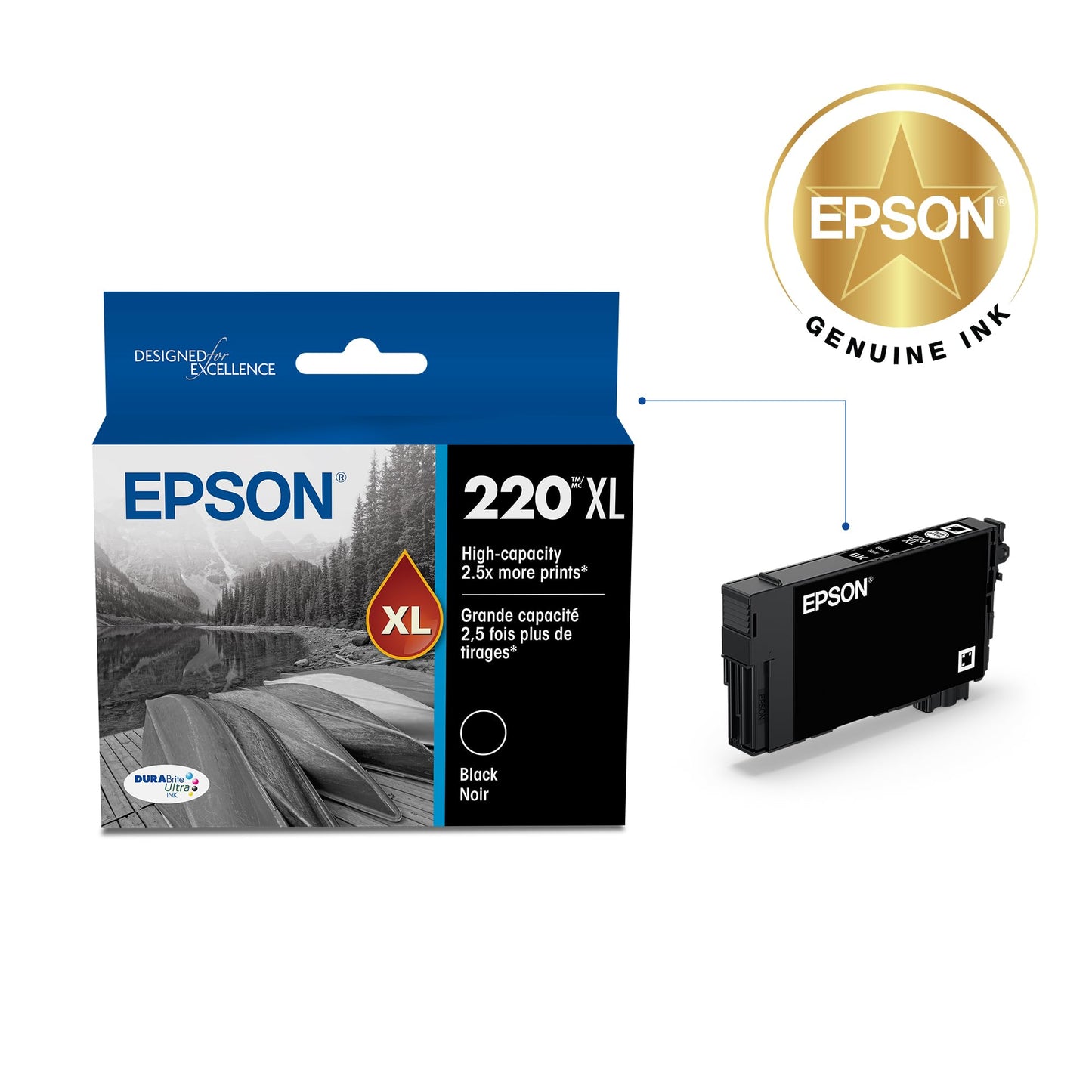 Epson T220XL120-S DURA Ultra Black High Capacity Cartridge Ink