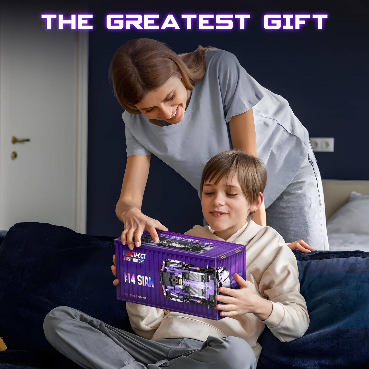 BAKA Sports Cars Building Kit for Kids, Teens, and Adults - 1:14 Lamborghini Sian Technic Car, STEM Educational Building Toys for 8+ Year Old Boys, Gift for Birthday, Christmas, 1064 PCS