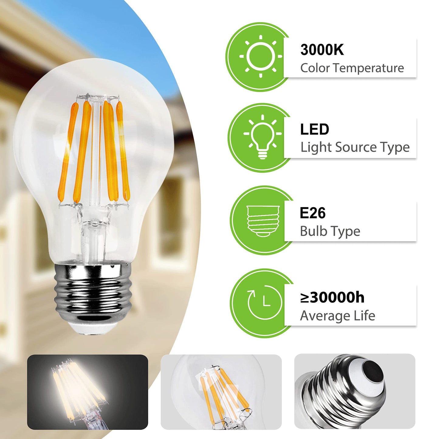 FUDESY Outdoor Post Lights, Electric Exterior Lamp Post Light Fixture with Pier Mount Base, LED Bulb Included, Anti Corrosion Black Plastic Materials, Pole Lanterns for Garden, Patio, Pathway
