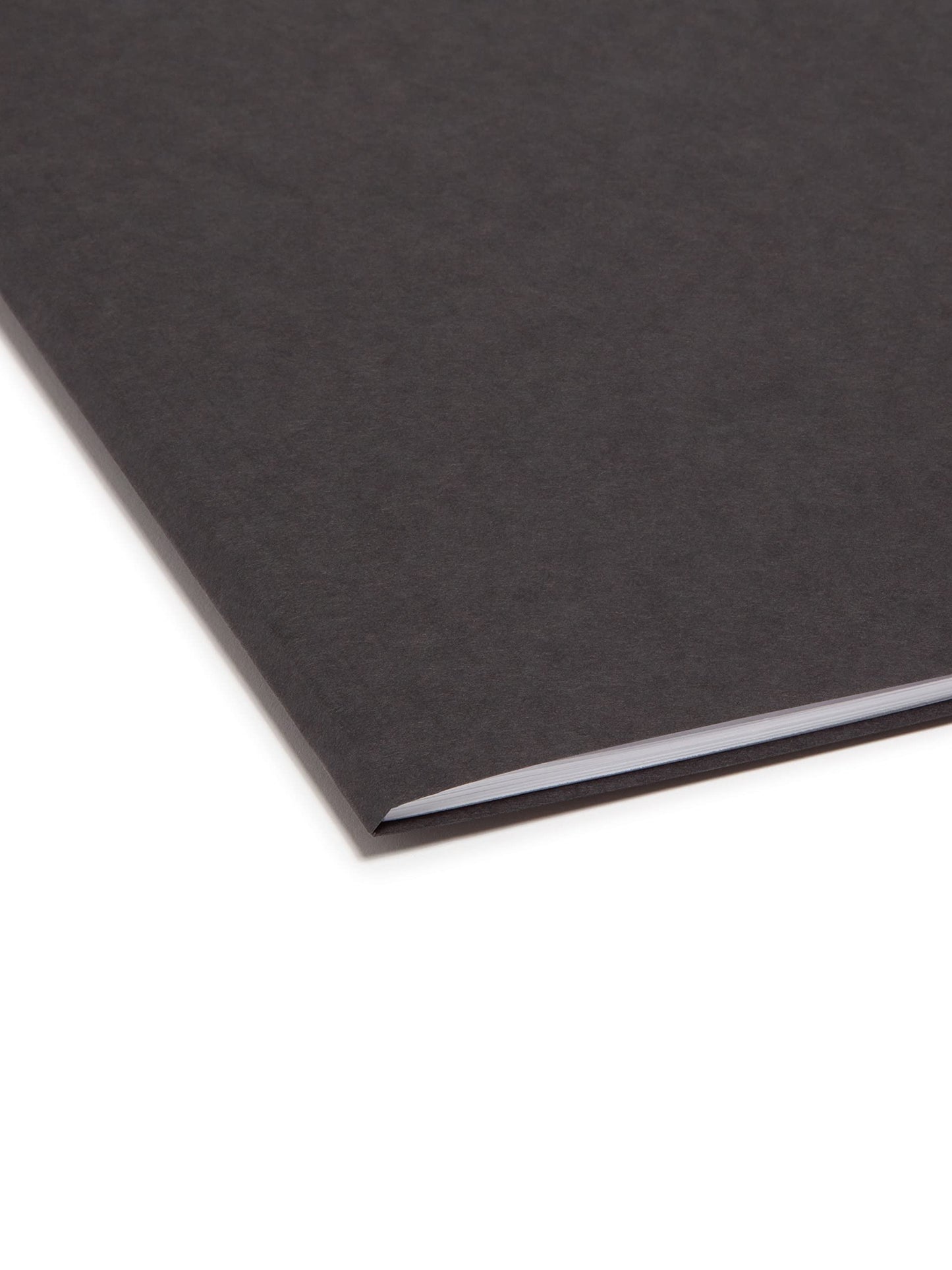 Smead 15364 File Folder, Legal, 1/2-Cut, 2 Reversible Tab, Black, 100 Per Box