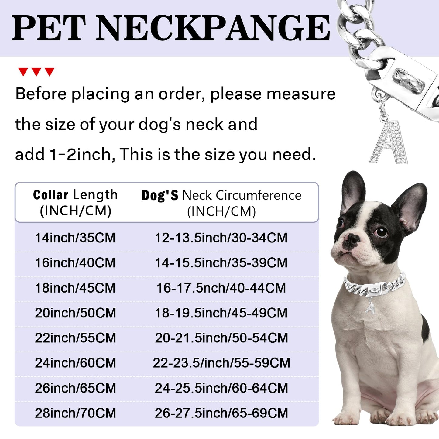 Heavy Duty Gold Dog Chain Collar with Pendant Set 23mm Wide Solid Cuban Link Chains Strong Stainless Steel Chew Proof Collars for Pitbull Large Dog(Silver,22IN)