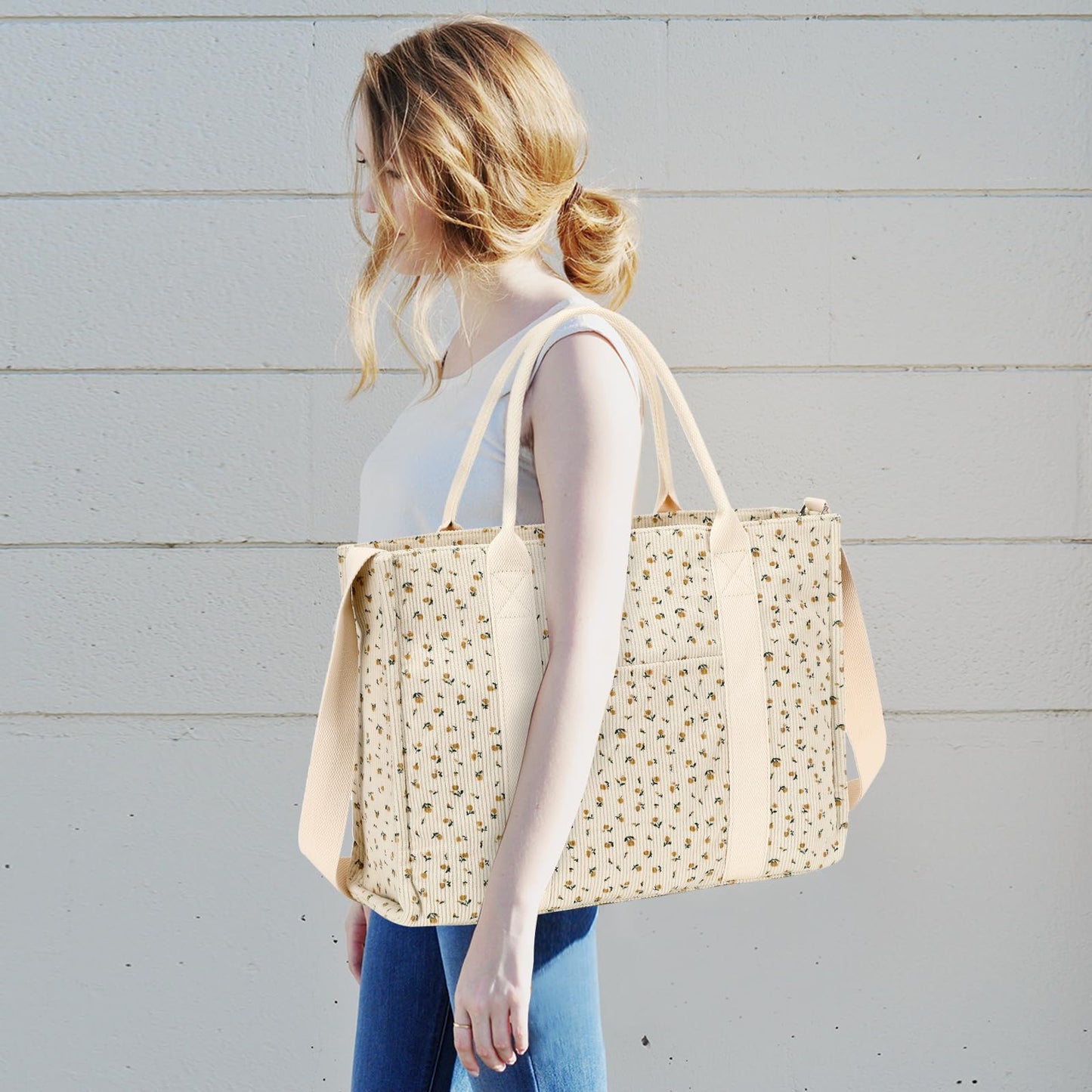Laptop Tote Bag for Women Work 15.6 inch Shoulder Bags Computer Messenger Purse Teacher Handbag Office Briefcase