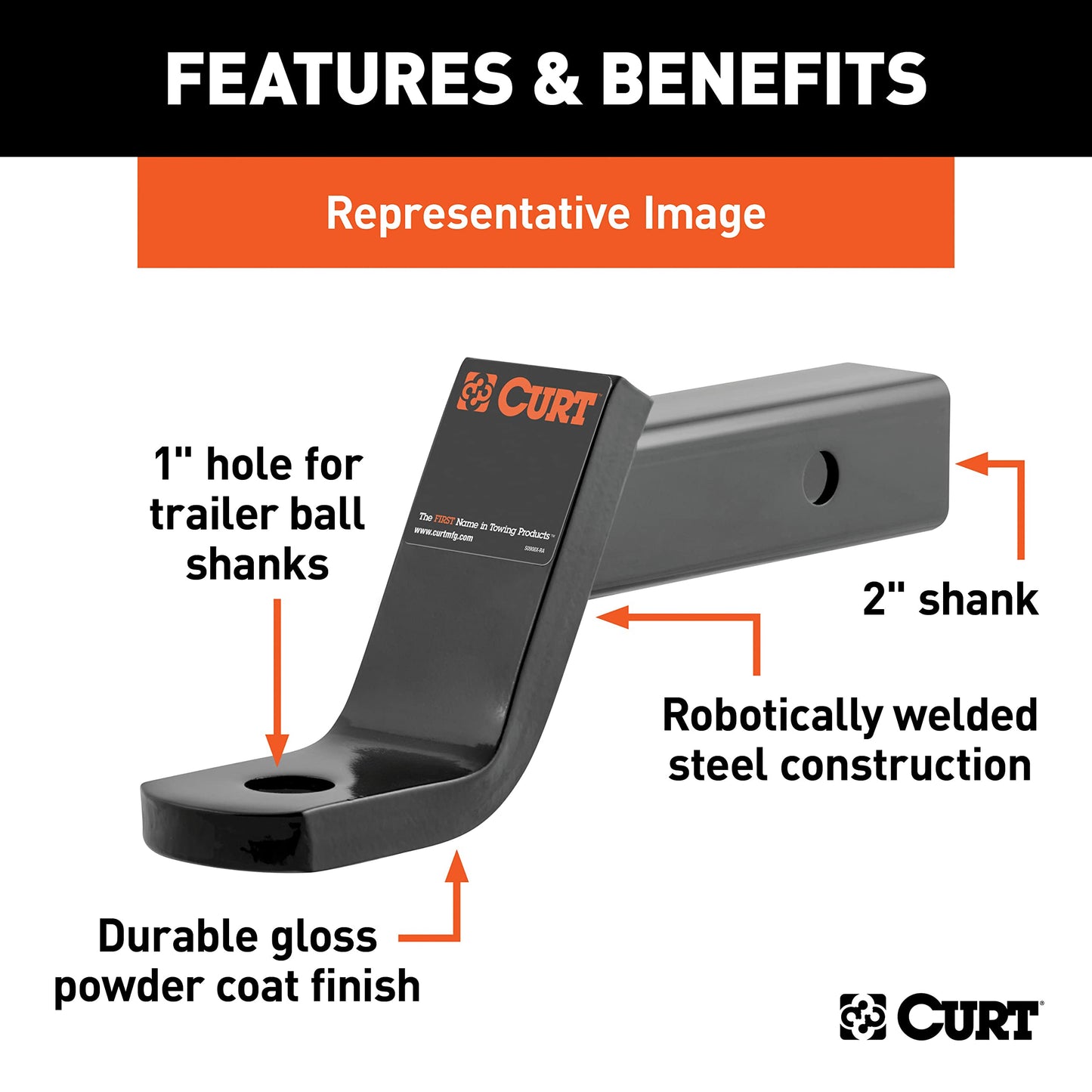 CURT Manufacturing 45260 Class III 2" Ball Mount