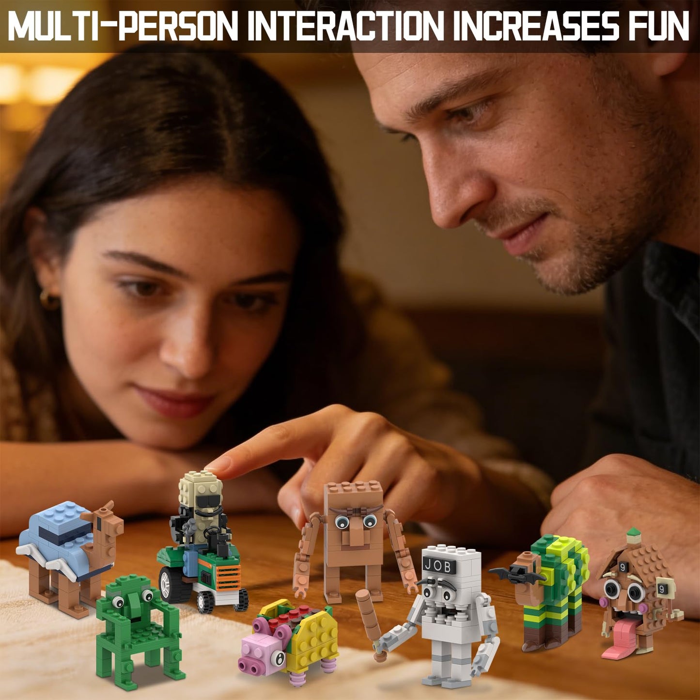 Myth Qholve Italian Brain Rot Unique Cartoon Characters Building Blocks 8 in 1 Educational & Entertaining Gift Idea for Adults