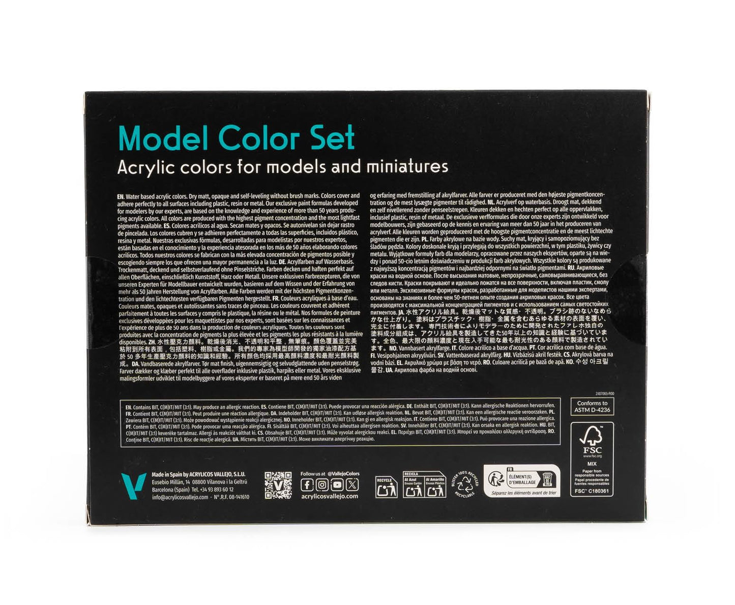Vallejo WWII Allied Forces Paint Set #9, 17ml