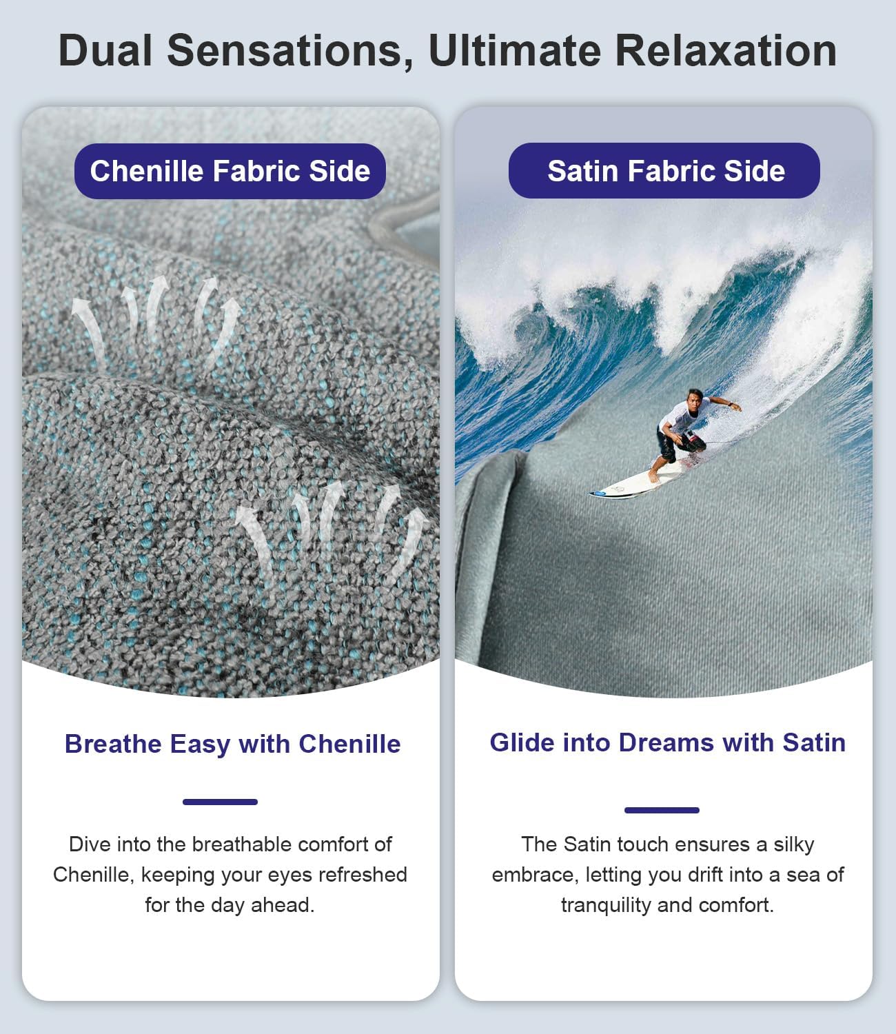 Aroma Season Cordless Heated Eye Mask for Dry Eyes, Warm Compress for Stye Blepharitis Chalazion MGD, Heat Therapy to Unclog Gland, Relaxing Sleep Mask Machine Washable Perfect Light Blocking(Gray)