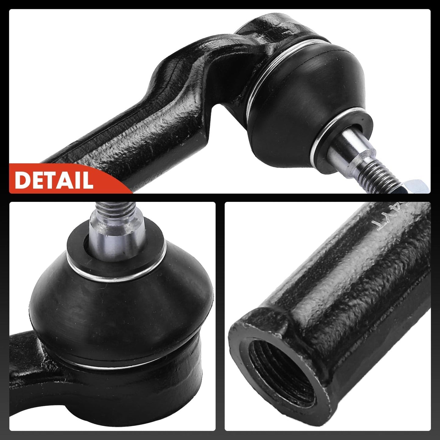 A-Premium 2pcs Front Outer Tie Rod Ends, Compatible with Ford Escape 2013-2019, Focus 2012-2018, Transit Connect 2014-2018, C-Max 2013-2018 & Lincoln MKC 2015-2019