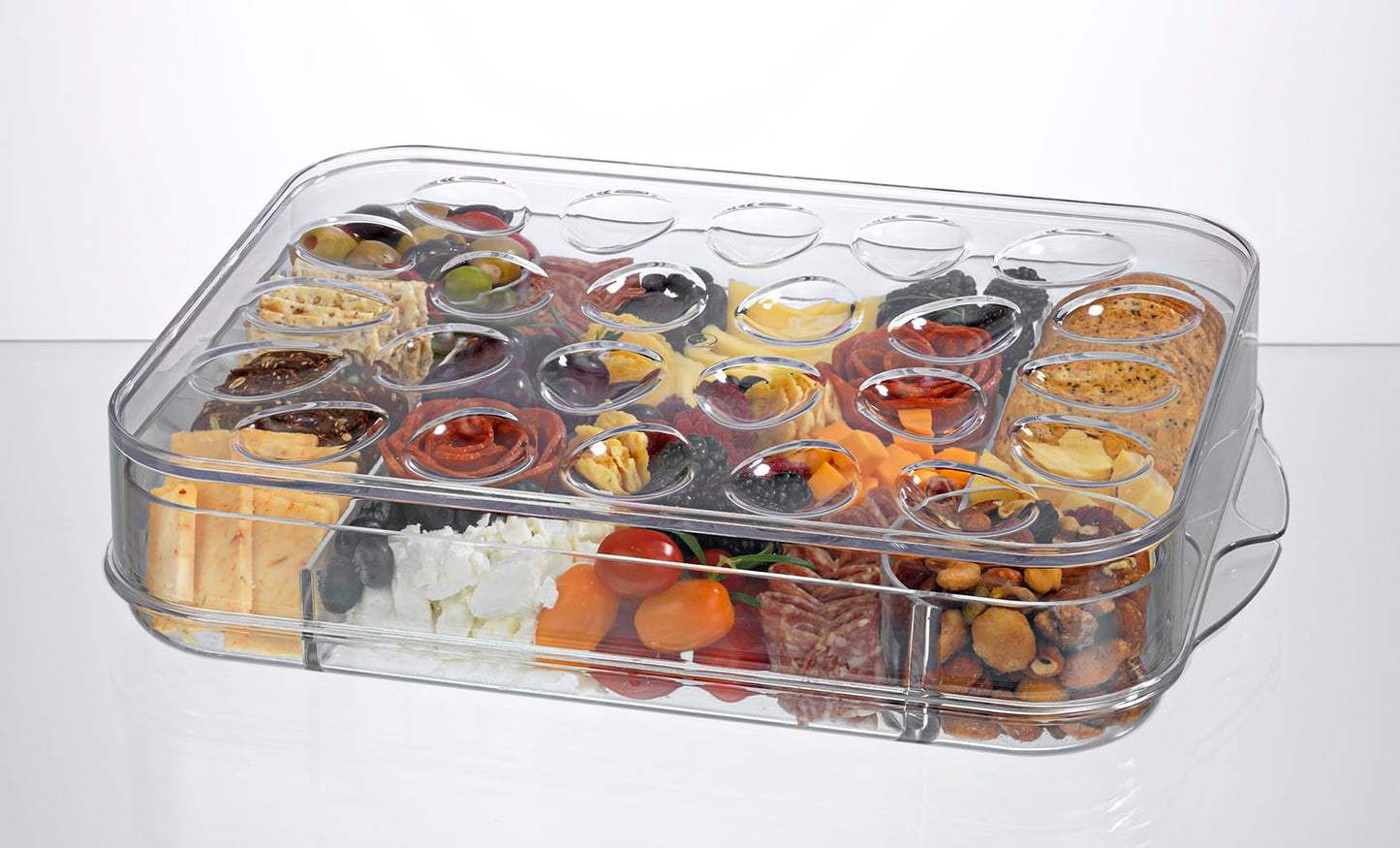 Prodyne Charcuterie On Ice & Deviled Eggs On Ice Platter 2 Piece Serveware Set