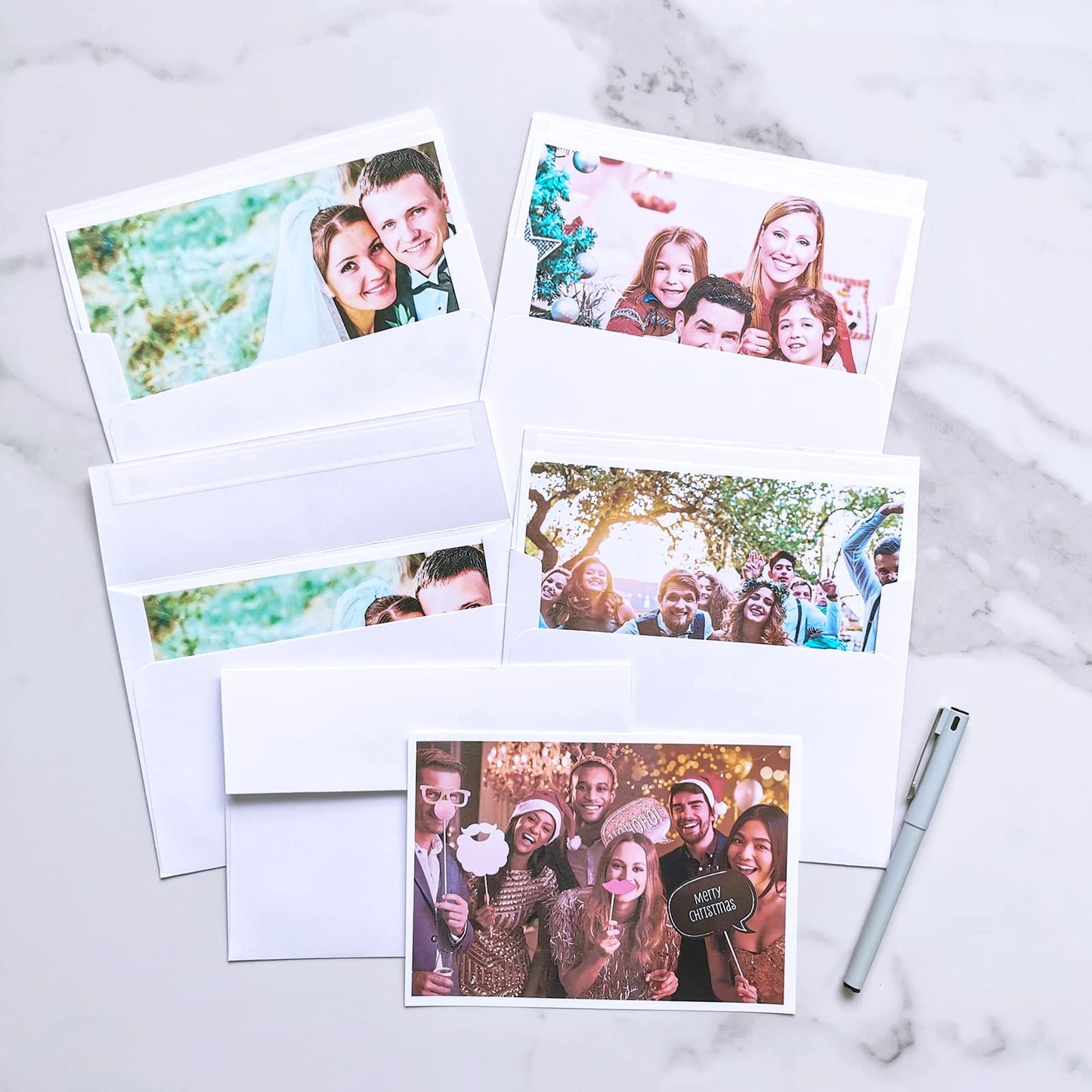 500 Pcs White A7 Invitation Envelopes 5 1/4 x 7 1/4 Square Flap Envelopes Self Seal 95lb for Wedding Shower Birthday Bussiness Graduation Mailing Invitation Announcement 5 x 7 Greeting Cards Photos