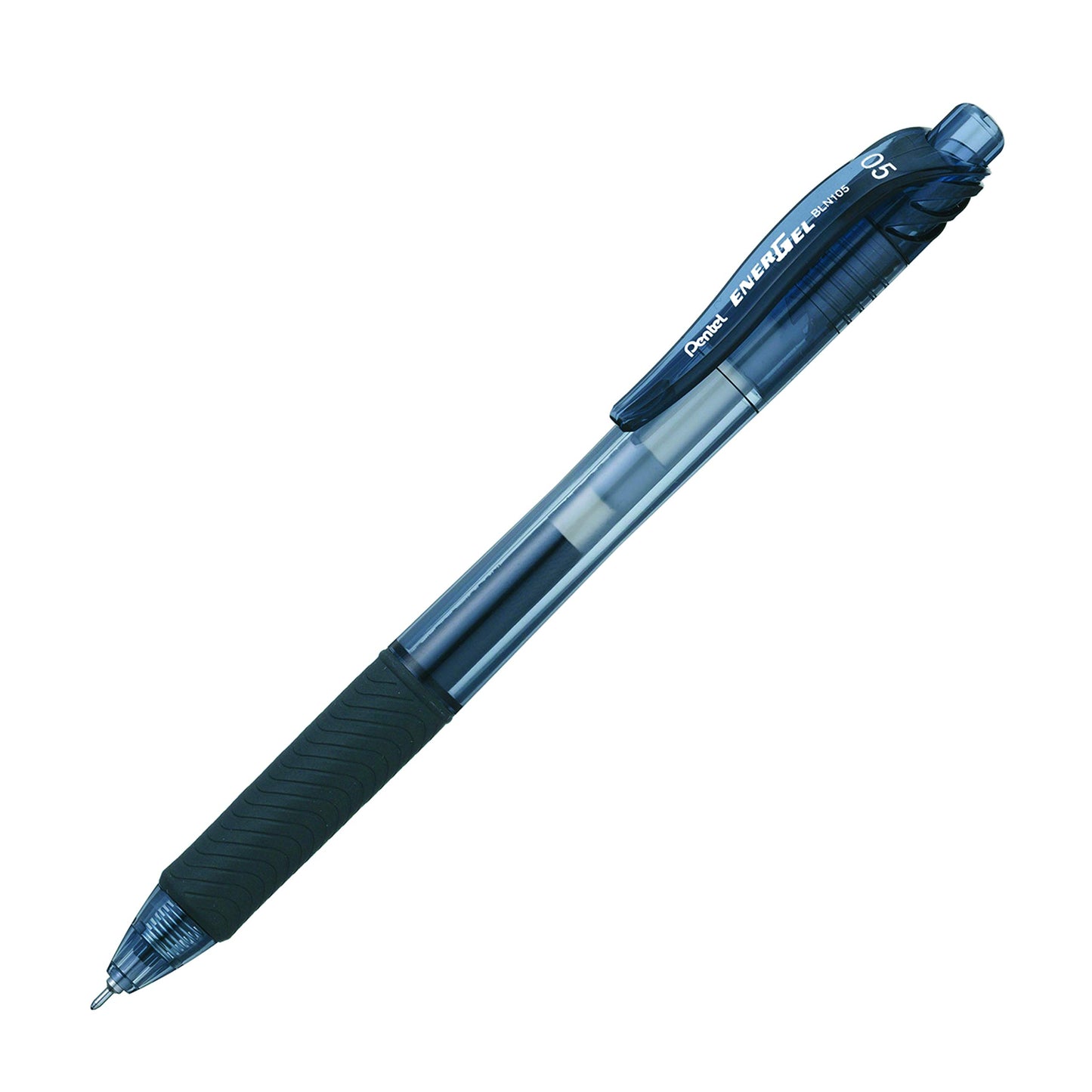 Pentel EnerGel X Retractable Liquid Gel Rollerball Pen, Everyday Use, Office Supplies, School Supplies, 0.5mm Fine Needle Point, Black Ink, BLN105-A, Box of 12