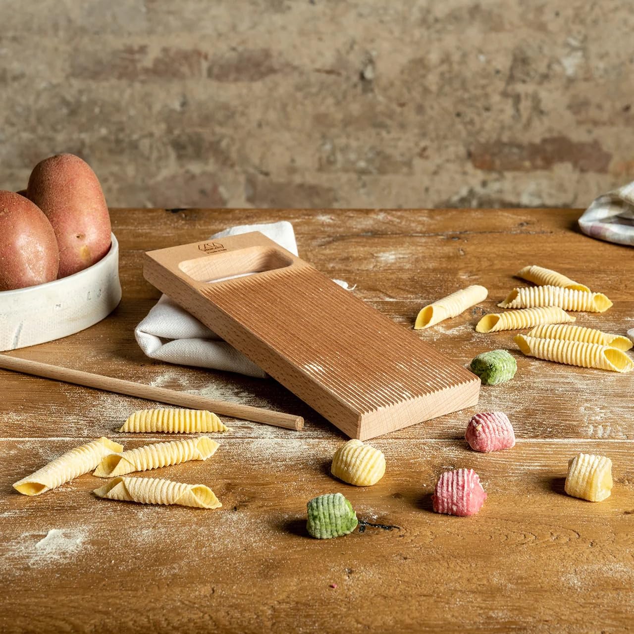Rigagnocchi Gnocchi Board with Garganelli Rod