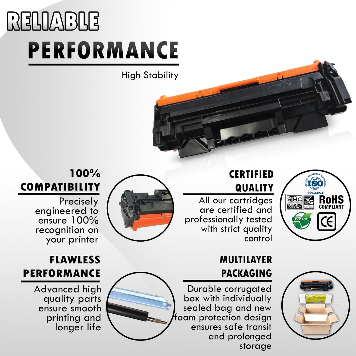 Inkfirst Compatible Toner Cartridge 072H 5648C001 Replacement for Canon 072H Black ImageClass MF284dw MF287dw MF289dw LBP172dw