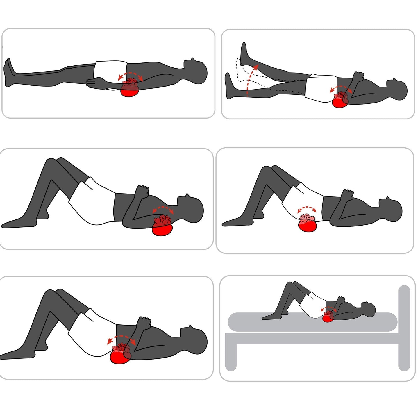 LittleMum Trigger Point Massager for Myofascial Release, Sciatica & Piriformis Syndrome - Relieves Back Knots and Strain Pain