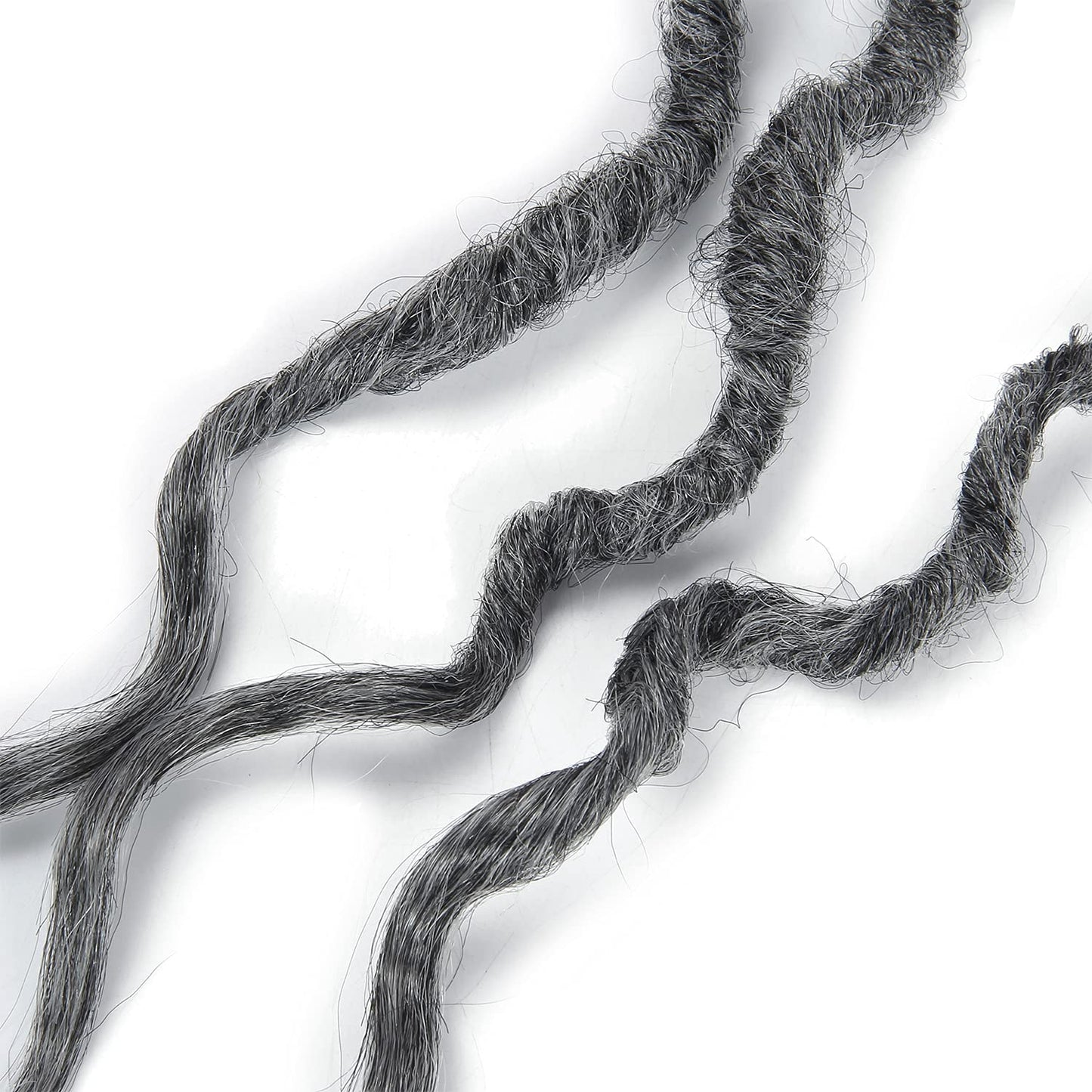 Goddess Faux Locs Crochet Hair 24Inch 6Packs Pre-looped Goddess Locs Crochet Hair,Curly Locs Crochet Hair Soft Dreadlocks Faux Crochet Locs Synthetic Crochet Braids for Black Women(24'', Grey) …