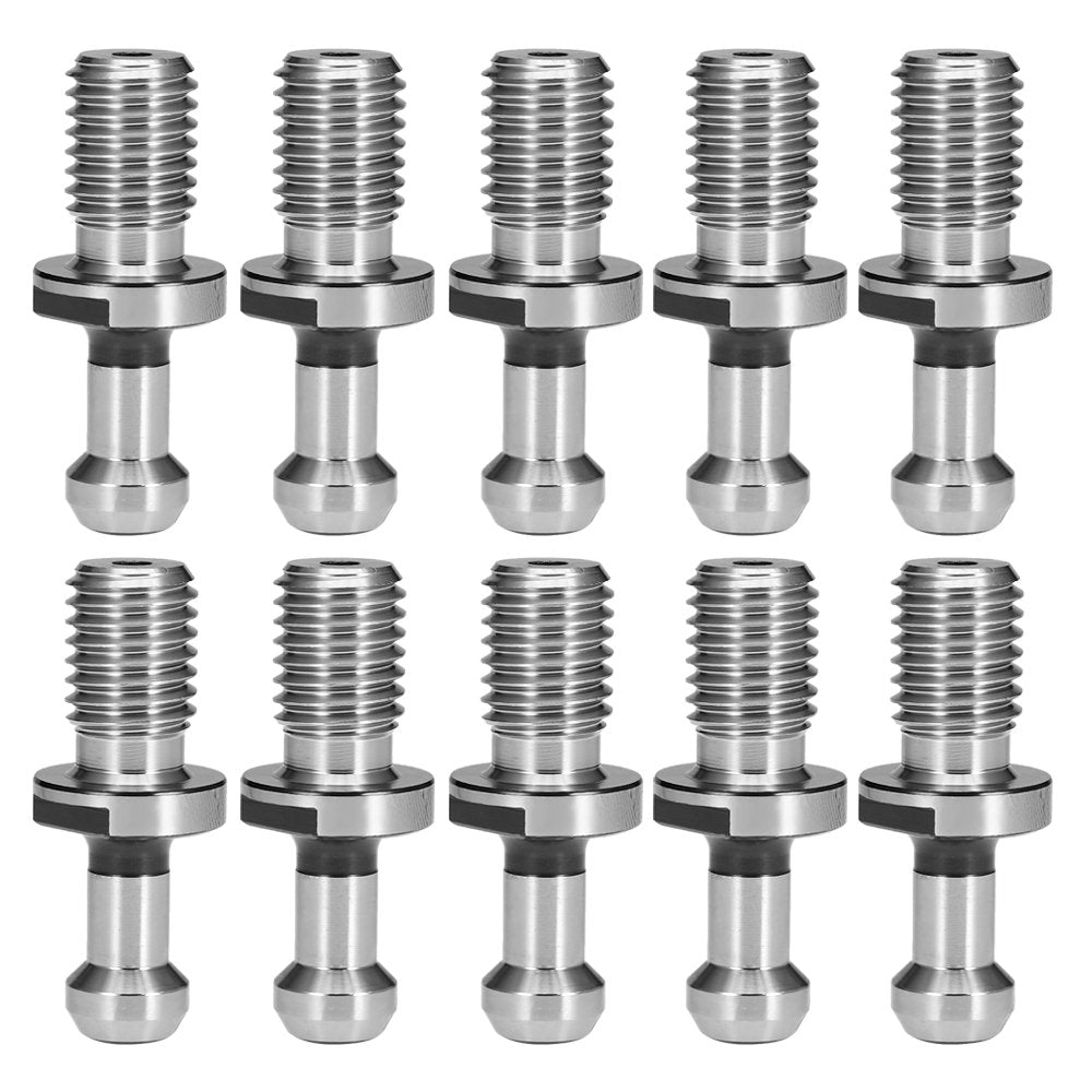 Vkinman CAT40 45° Pull Stud Retention Knob Fits HAAS CAT 40 CNC Tool Holder Mitsubishi Toshiba Daewoo OKK Kitamura Kira Kia, etc. (10-Pack)