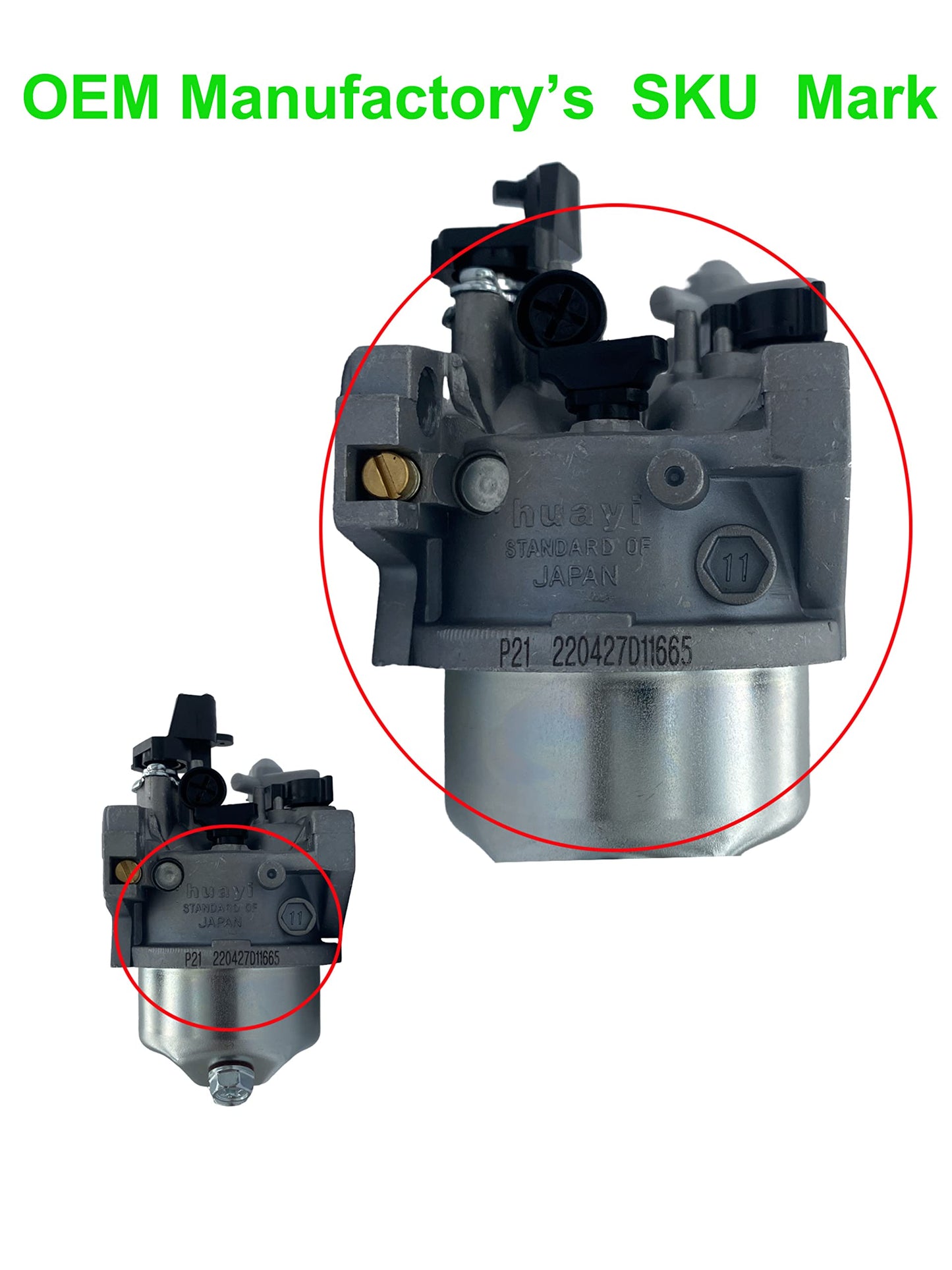 YAMAKATO Carburetor for Honda gx270 gx240 Huayi P21 Predator 301cc 302cc 274cc Generac 6454 Champion Raven 3800 psi Duromax 173f 175f 177f 180f…