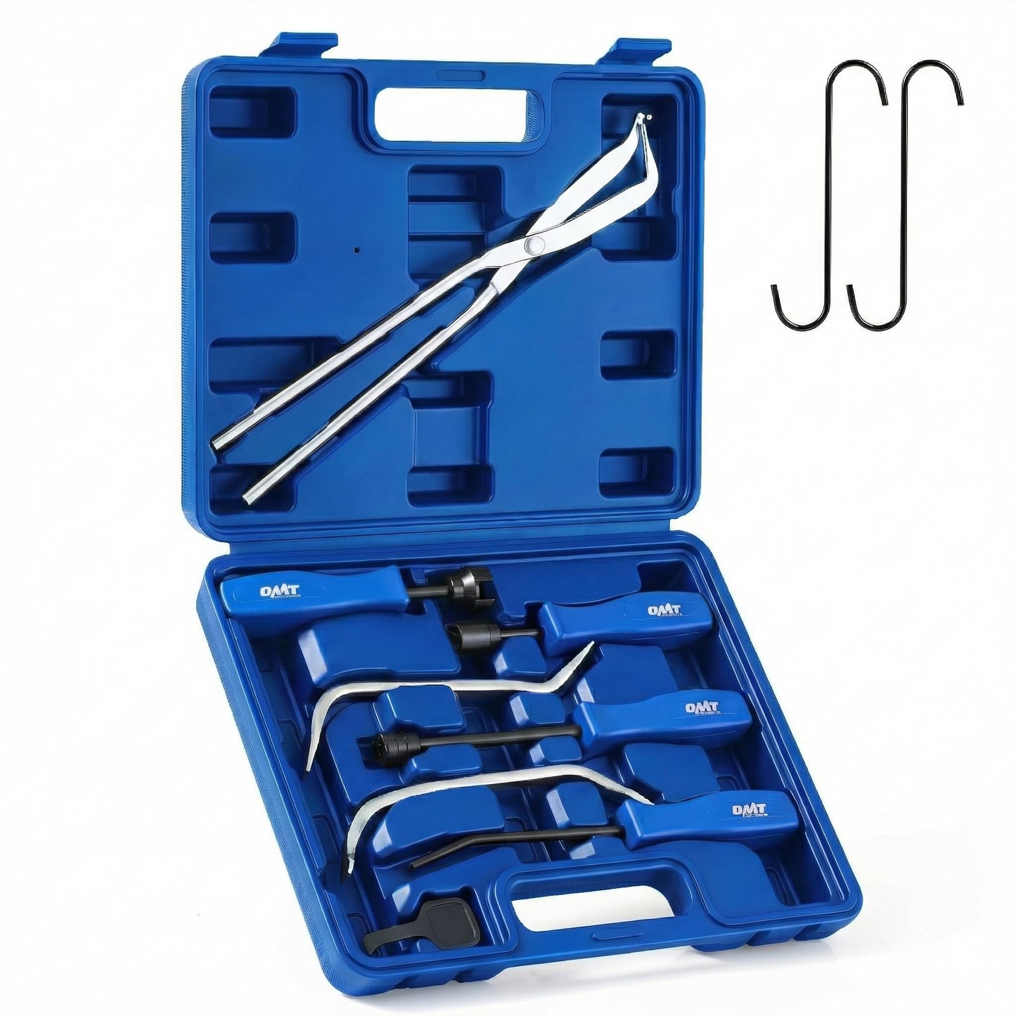 Orion Motor Tech 8pc Drum Brake Tool Kit, Drum Brake Tool with Drum Brake Spring Tool, Brake Spring Compressor, Brake Spring Pliers, Drum Brake Adjusting Tool, Brake Spoon Set, Brake Drum Tool Kit