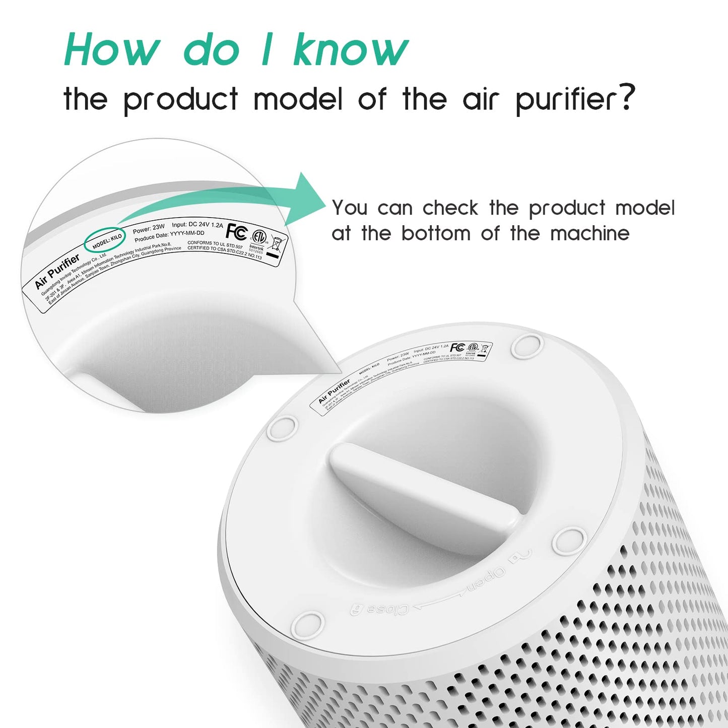 Afloia Genuine 3 in 1 Filter, Compatible with Kilo Air Purifiers(B08PCXJVFH/B0948XR4DC)