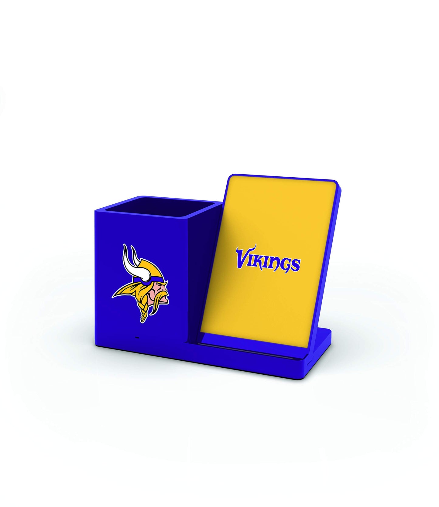 NFL Minnesota Vikings Wireless Charger and Desktop Organizer, Team Color