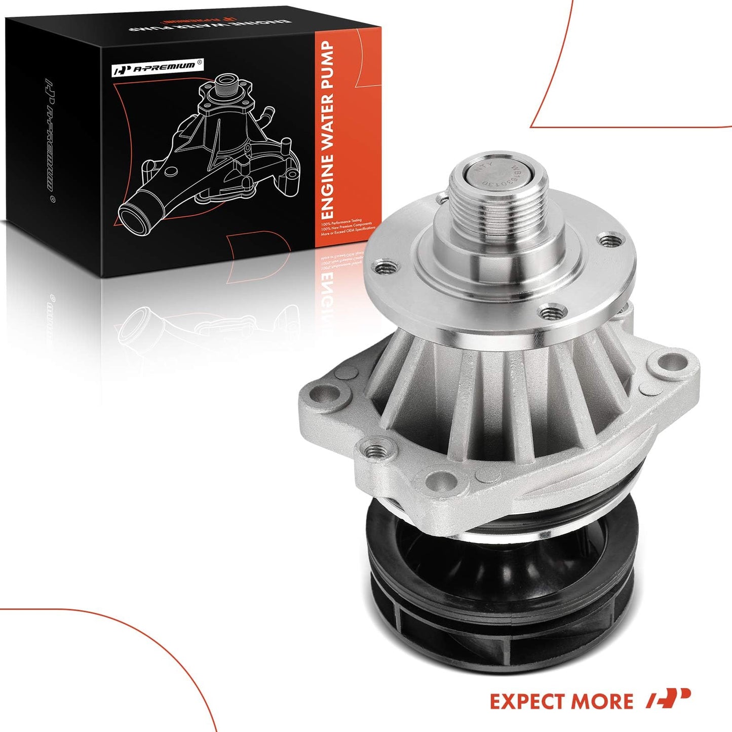 A-Premium Engine Water Pump [DOHC, 6Cyl 2.0L 2.5L 2.8L 3.0L] Compatible with [3,5 Series E36 E46 E39 E34] 320i, 323ci, 325is, 328ci, 330i, 525i, 528i 97-00 & M3 E36, X3 E83, Z3 E36, Z4 E85 & More