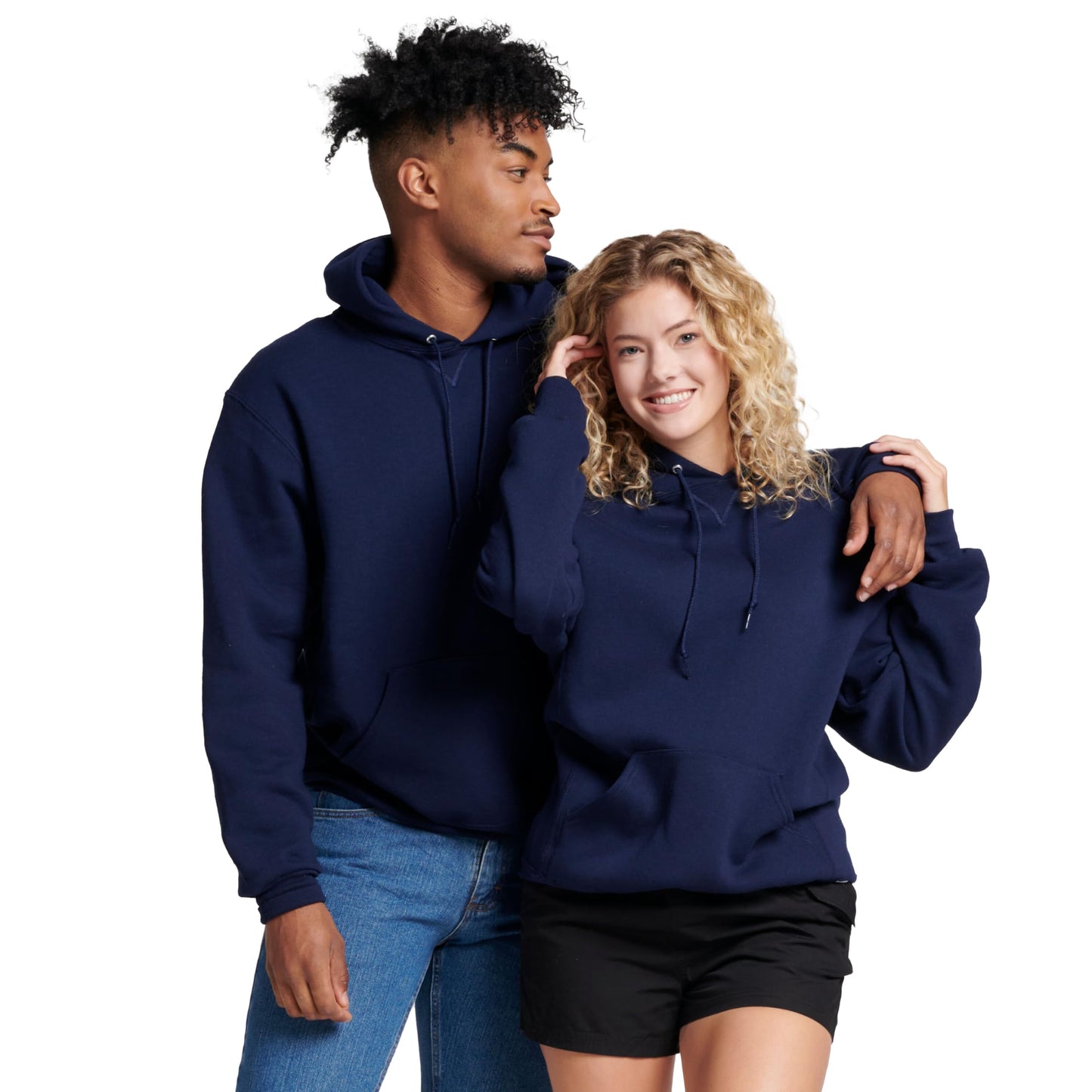 Russell Athletic Men's Dri-Power Hooded Pullover Fleece Sweatshirt, Navy, 3X-Large
