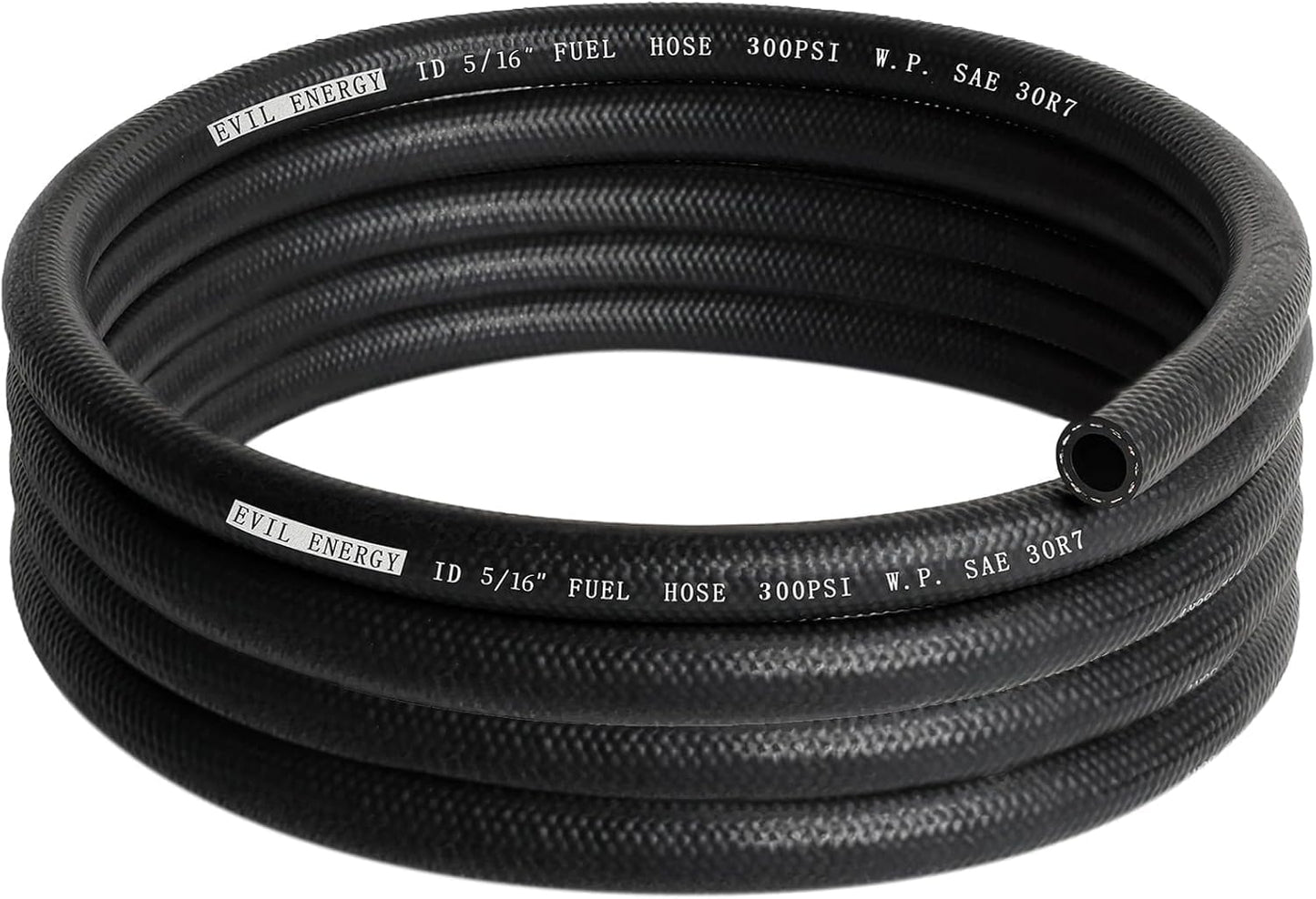 EVIL ENERGY Fuel Line Hose 5/16 Push Lock Fuel Hose Rubber NBR SAE 30R7 10FT 300PSI
