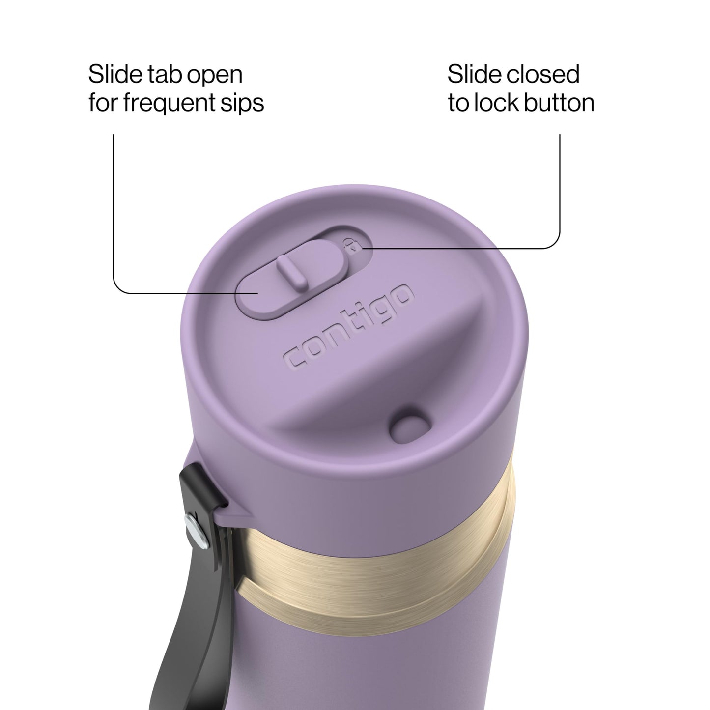 Contigo AutoSeal 16 oz Travel Mug | Leakproof w/Auto-Sealing Spout & Slider Lock | Vacuum-Insulated Stainless Steel Tumbler for Hot Coffee & Tea or Cold Drinks | BPA & Lead-Free | Dishwasher Safe
