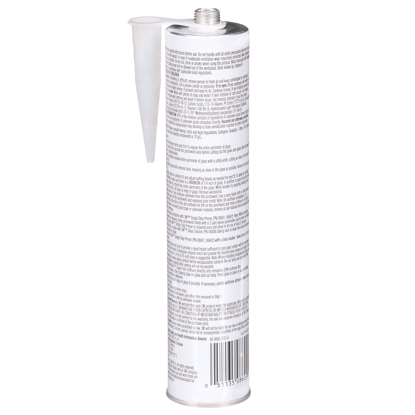 3M 08609 Window-Weld Super Fast Urethane Black Cartridge - 10.5 fl oz.