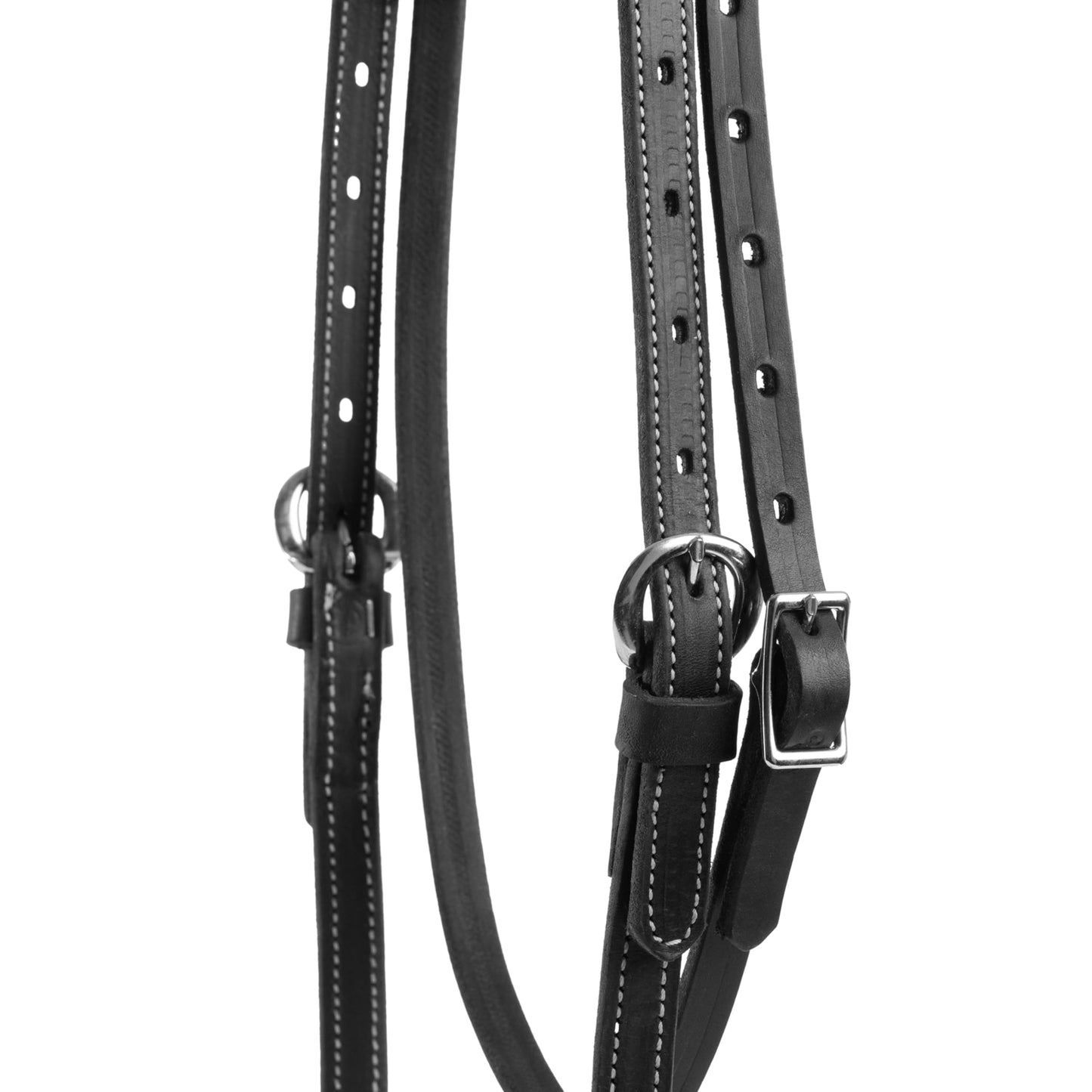 Weaver Leather Unisex Adult Straight Browband Headstall, Black, Horse US