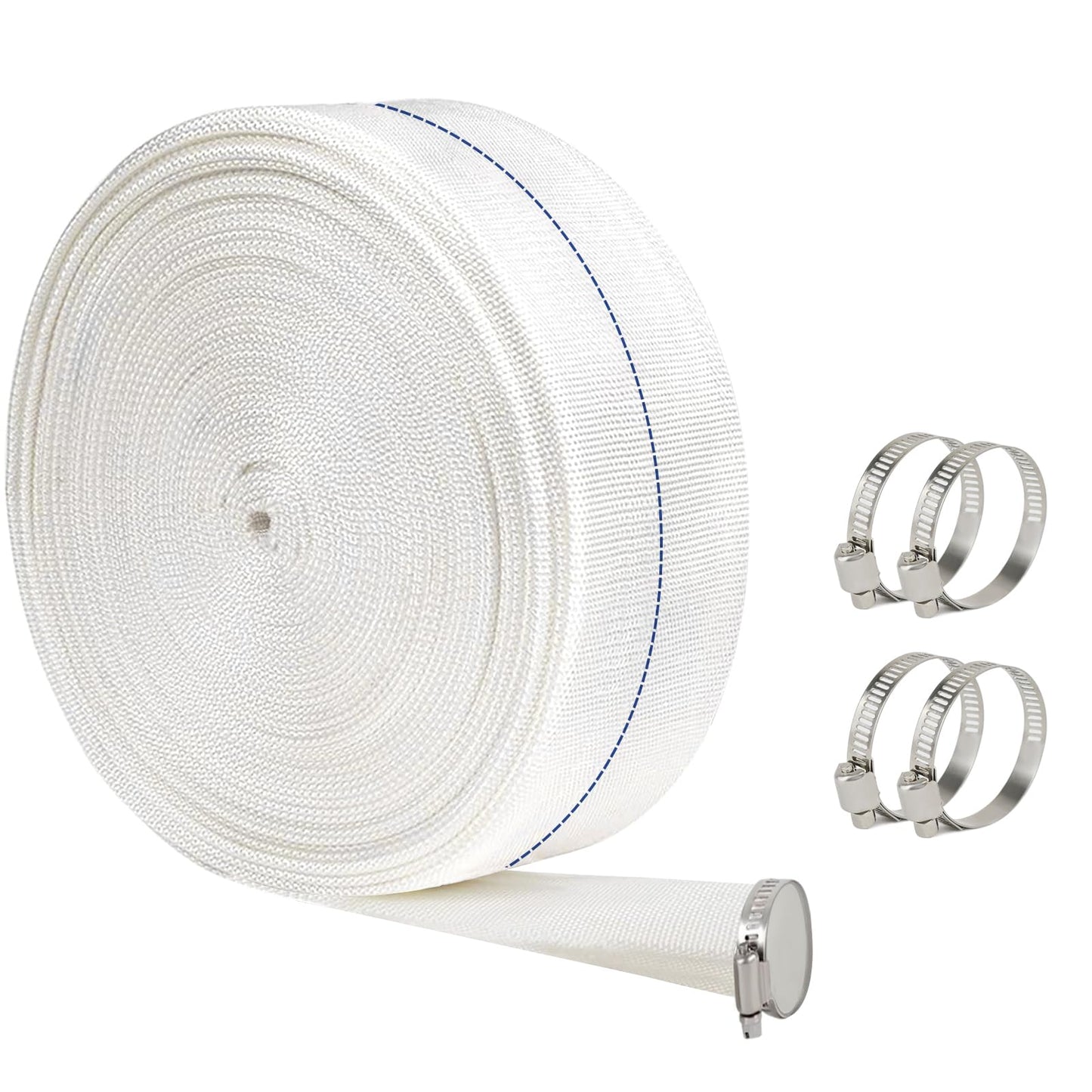 ACRSIKR Backwash Hose, 1.5 in x 100 ft Pool Discharge Hose Heavy Duty Drain Hose for Lawn Garden