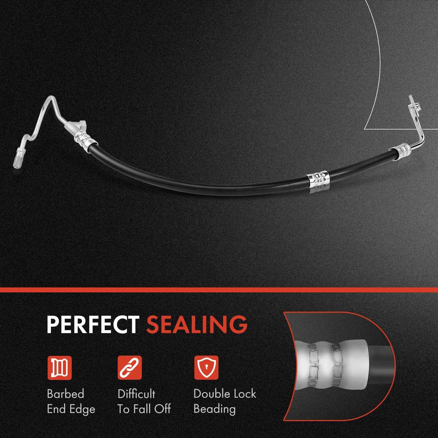 A-Premium Power Steering Hose Pressure Line Hose Assembly Compatible with Dodge Ram 1500 Pickup 2009-2010 Ram 1500 2011-2012 V8 5.7L