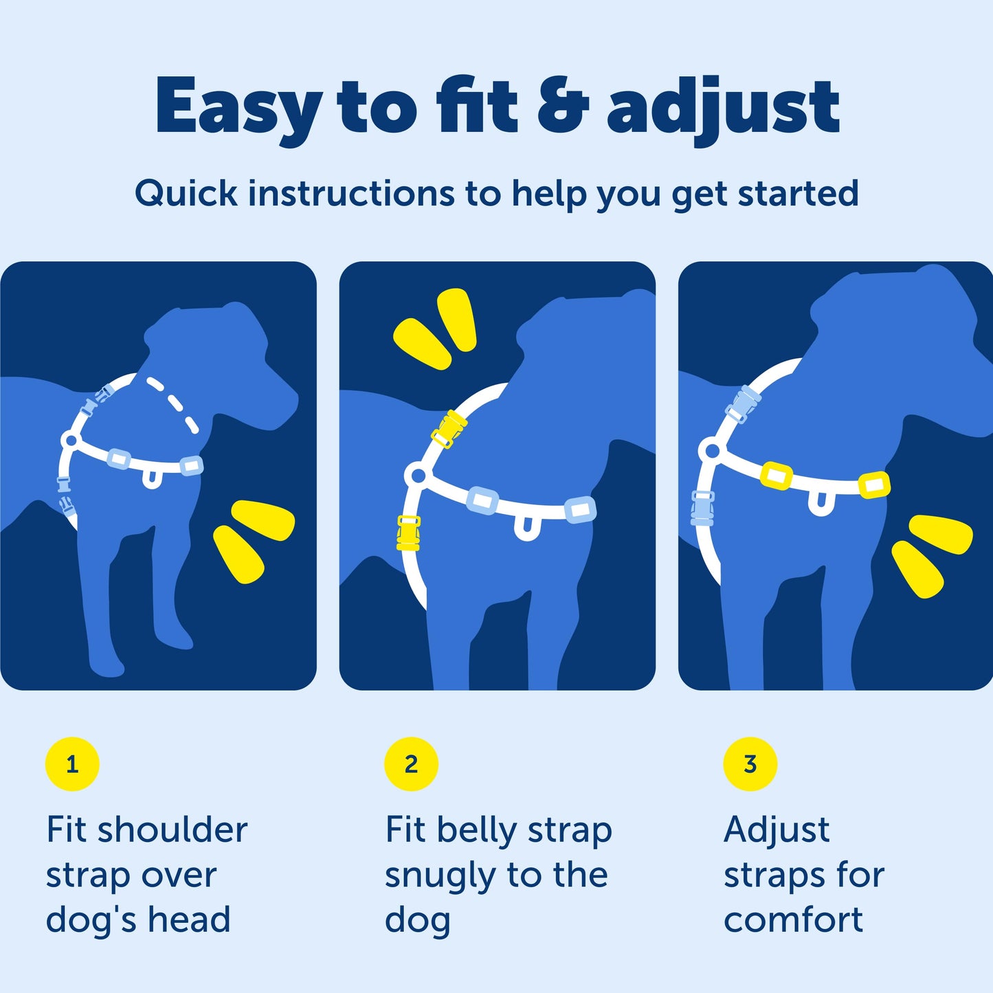 PetSafe Easy Walk No-Pull Dog Harness - The Ultimate Harness to Help Stop Pulling - Take Control & Teach Better Leash Manners - Helps Prevent Pets Pulling on Walks - Large, Charcoal/Black