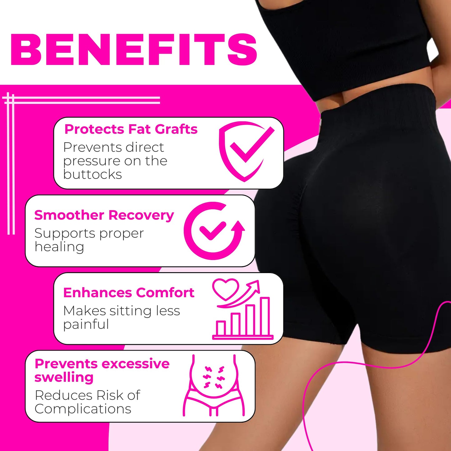 BBL Post Surgery Supplies Complement your faja Colombiana-BB Pillow After Surgery For Butt Pillow For Sitting After Surgery-Brazillian Butt LiftPillow kit-BBL Supplies-Abdominal binder-Tabla Abdominal