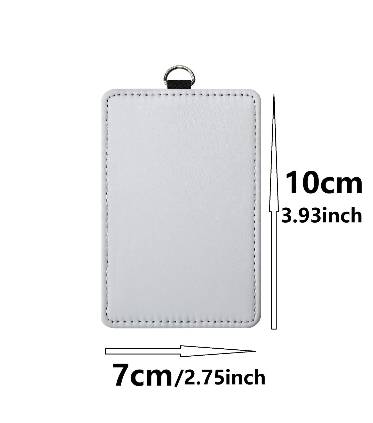 30 Pack Sublimation Blanks Bulk Pu Leather ID Badge Holder Heat Transfer Print Vertical ID Card Holders for Badges Buddy Waterproof Name Tag Holders Blank for Coach Office Employees Students