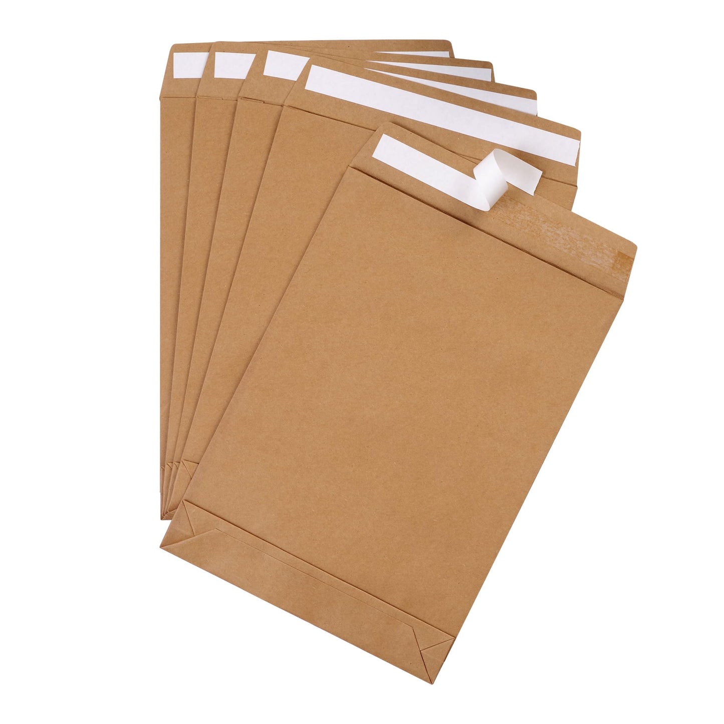 Tanshuqin 9.4" x 13.2" Expandable Envelopes Large Kraft Envelopes Anti Tear Catalog Envelopes Peel and Seal for Home Office Business Storage and Organizing, Photos, Documents (25 PCS)