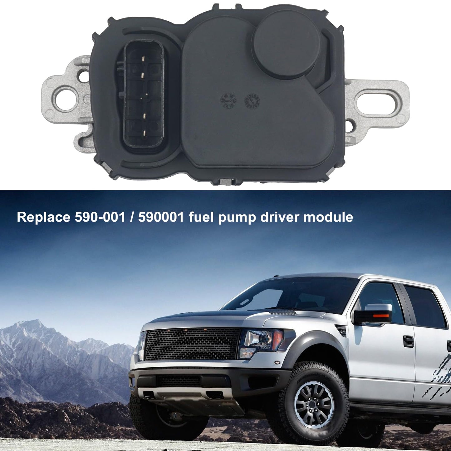 Triumilynn 590-001 FPDM Fuel Pump Driver Module for Ford F150 2004-2008, Ford F250 2005-2010 Fuel Pump Control Module with Mounting Bolts